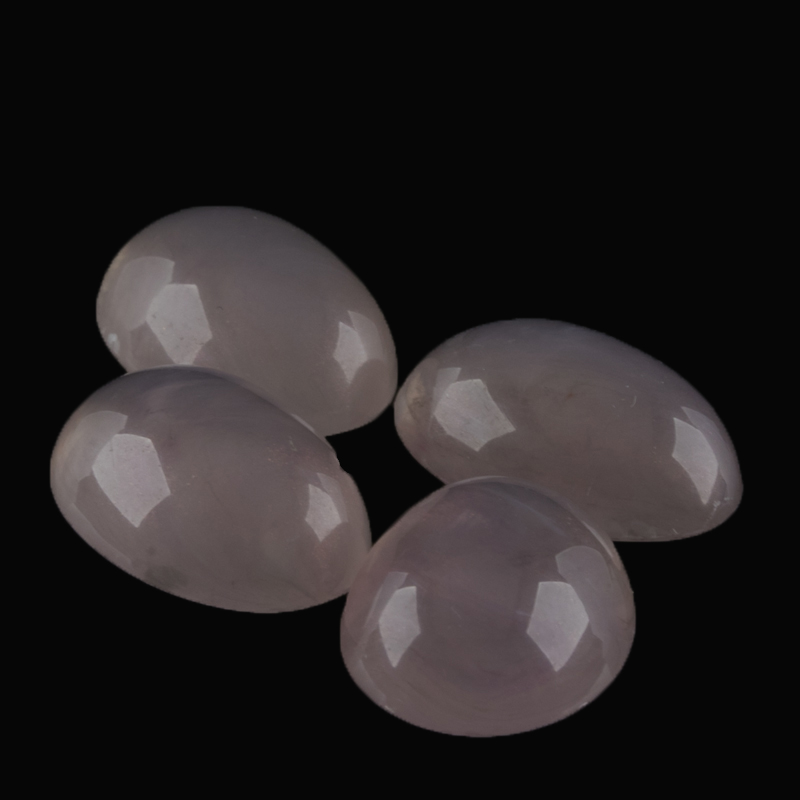 18x13 oval Cabochon in rosa grau 