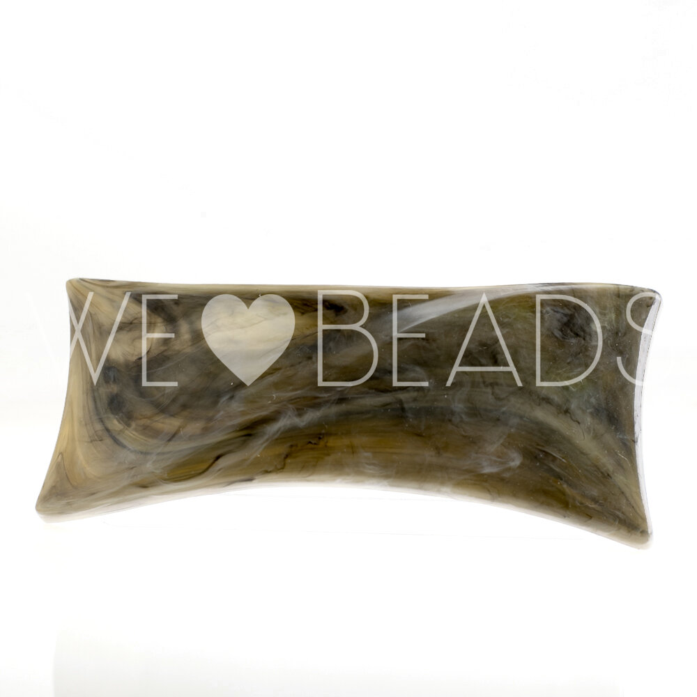 Patentspange Rechteck in militärgrau Large