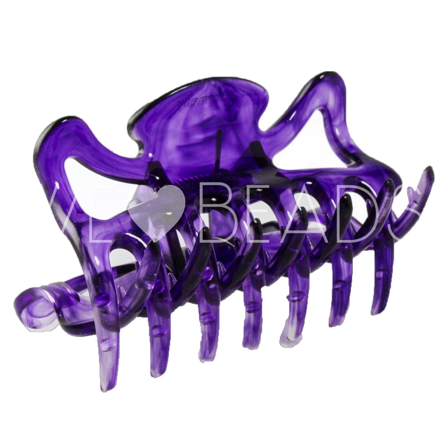 Haarklammer in lila , medium