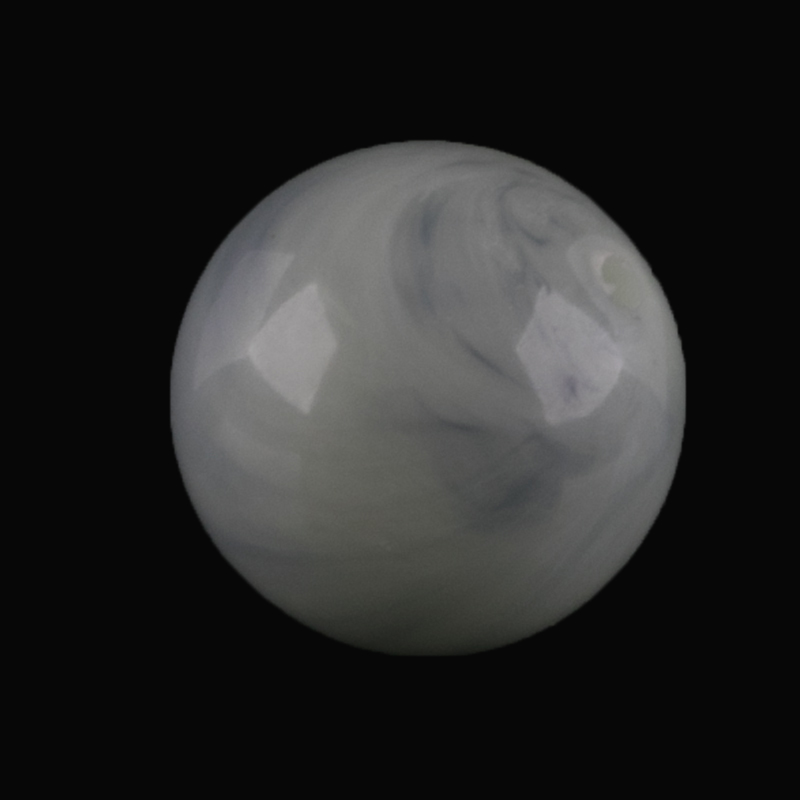 12mm Roundbead in mint green Marbled