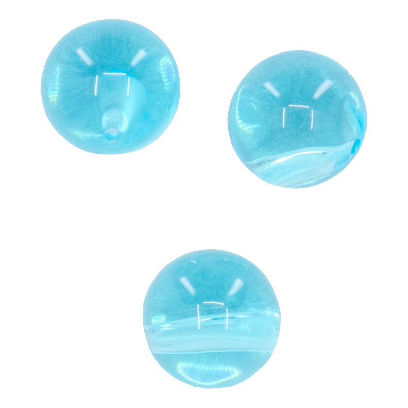 8mm Round Beads in aqua