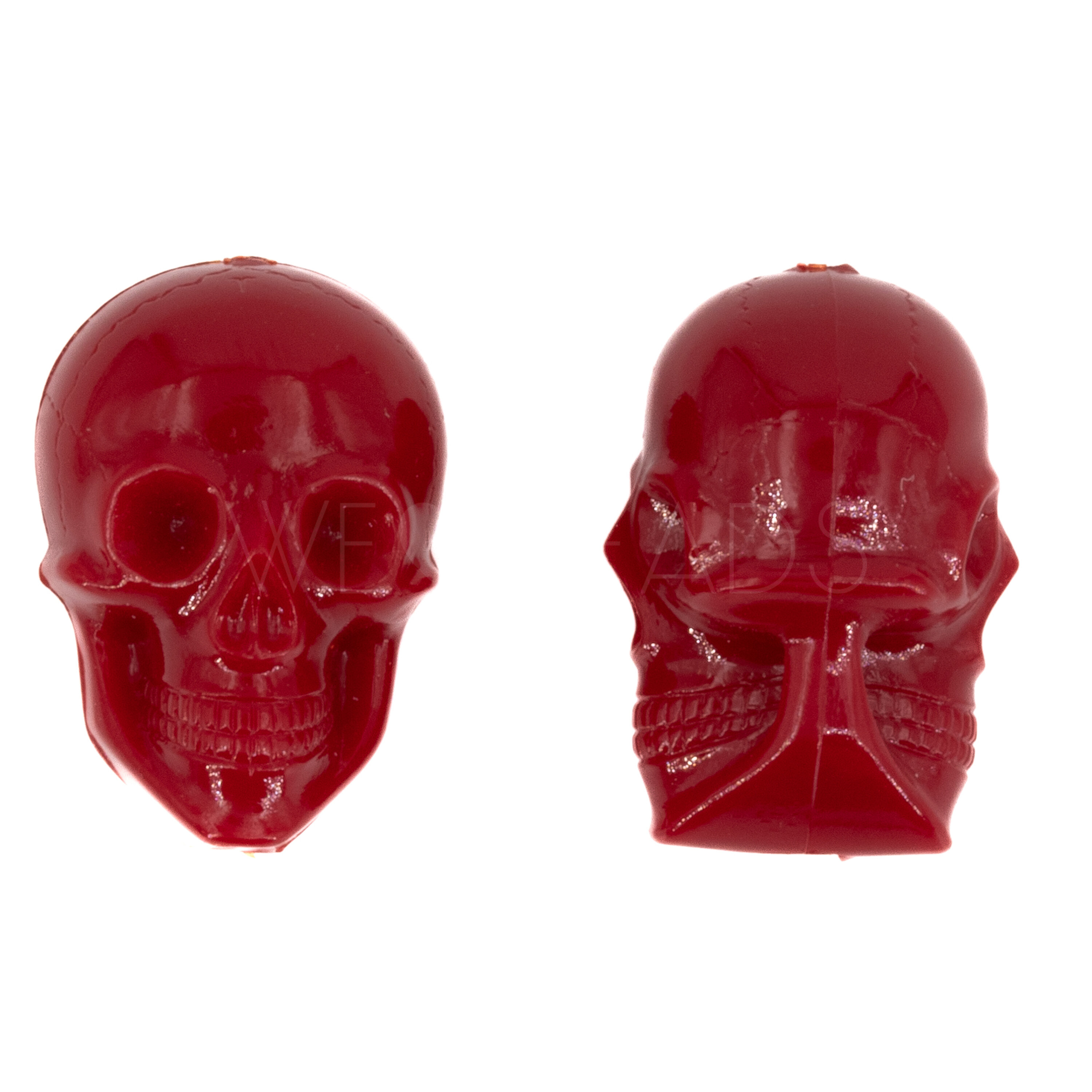 20x14 Totenkopf Perle in blutrot