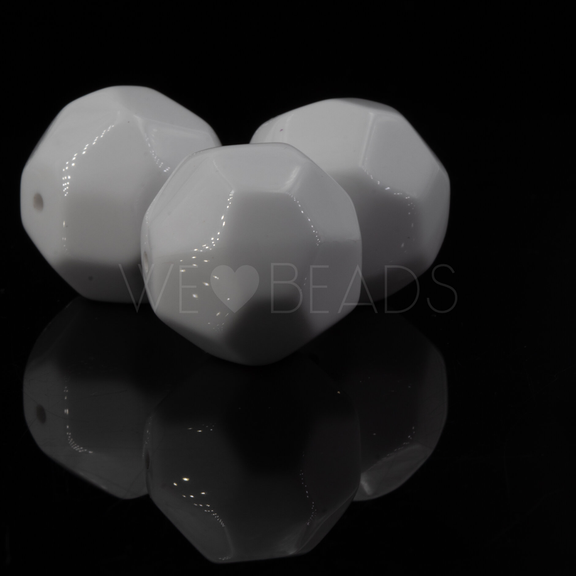 21mm Perle Barock in weiß