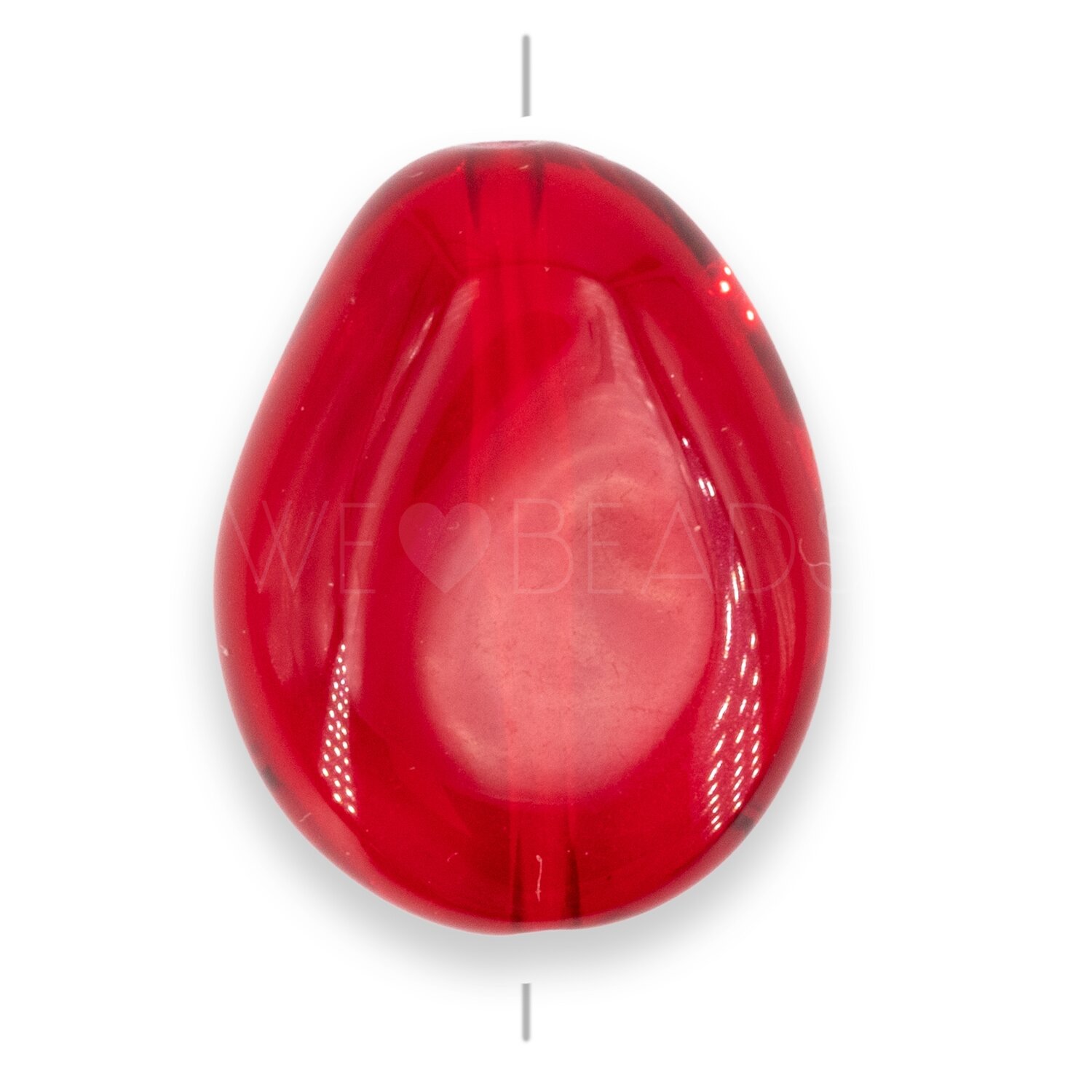 26x20 Perle Barock in rot