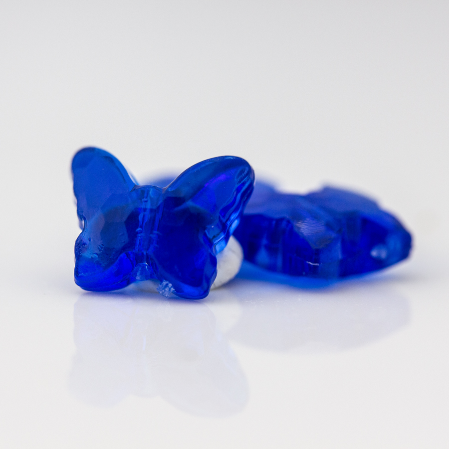 11x9 Schmetterling  in blau Transparent