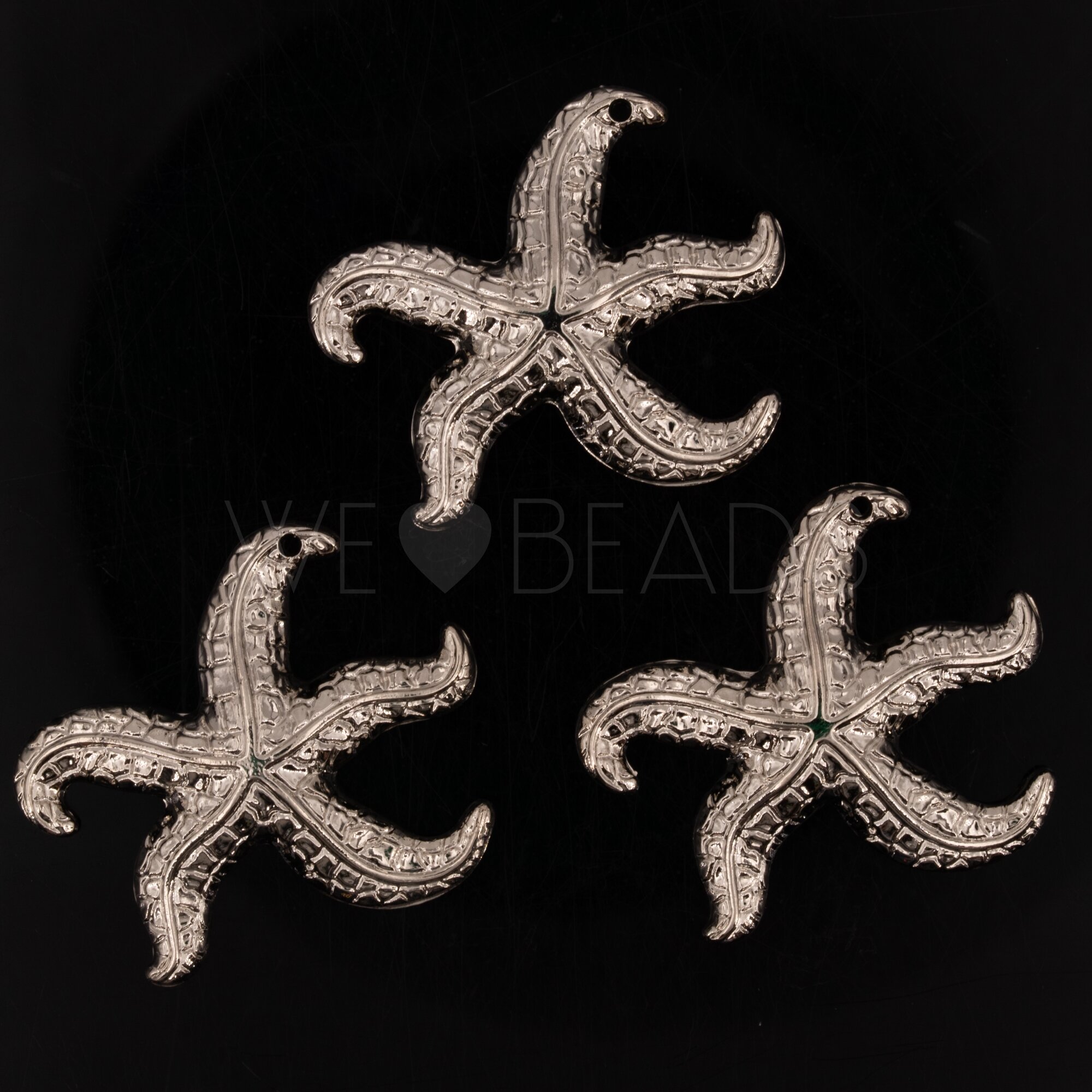 31mm Seestern Anhänger in silber