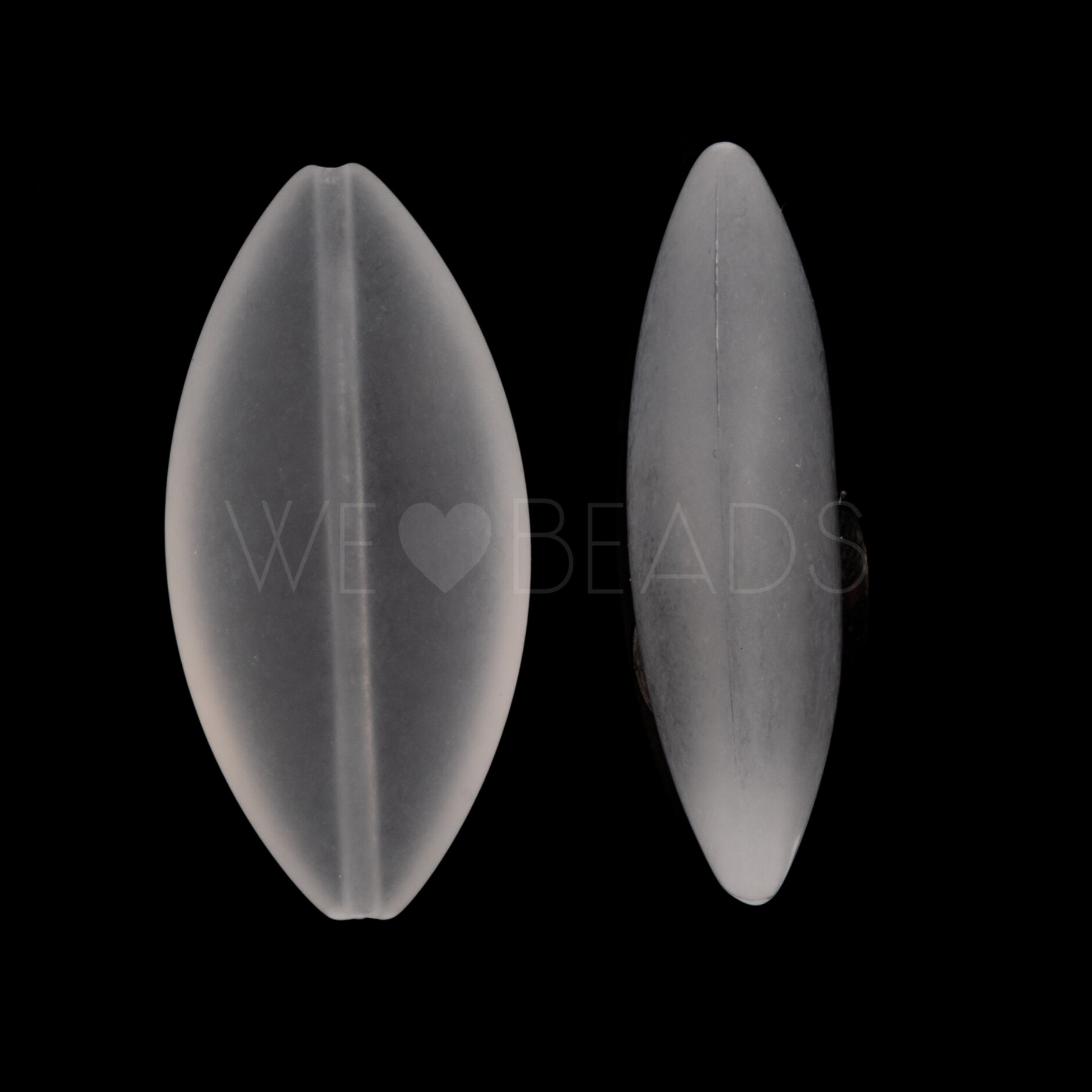 40x20 Perle oval in Kristall