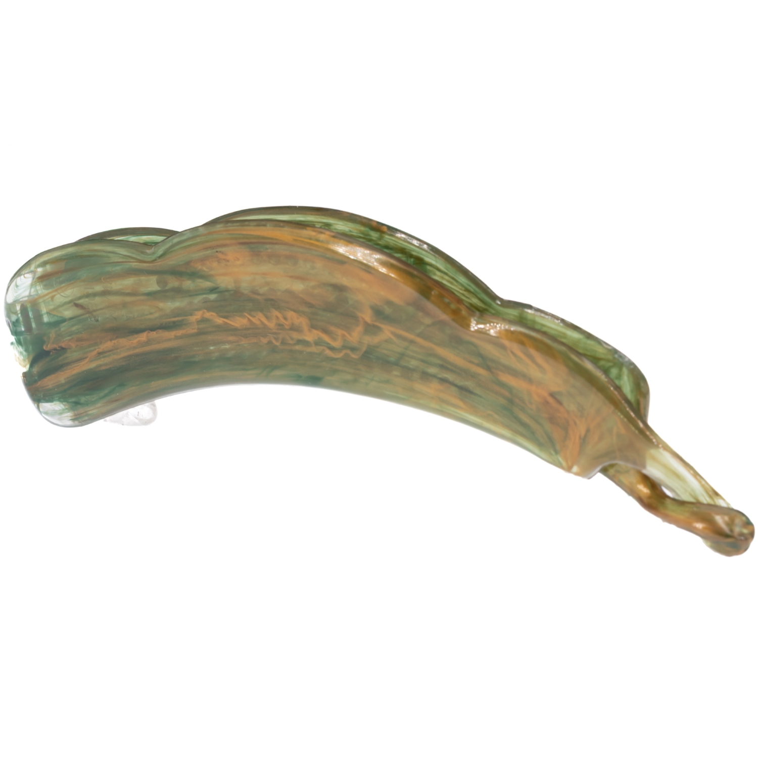 13cm Bananaclip in grüngold Large