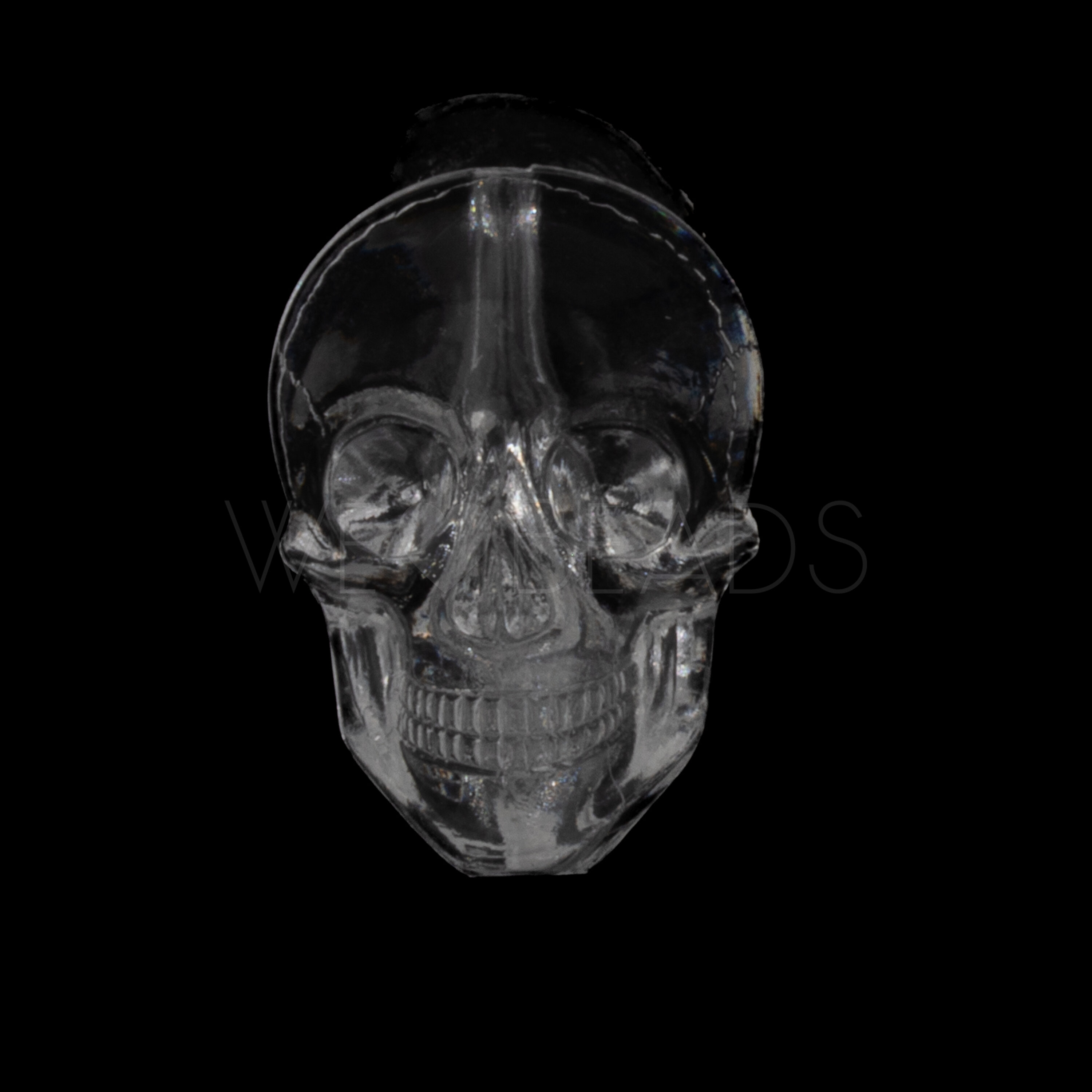 20x14 Totenkopf Perle in Kristall