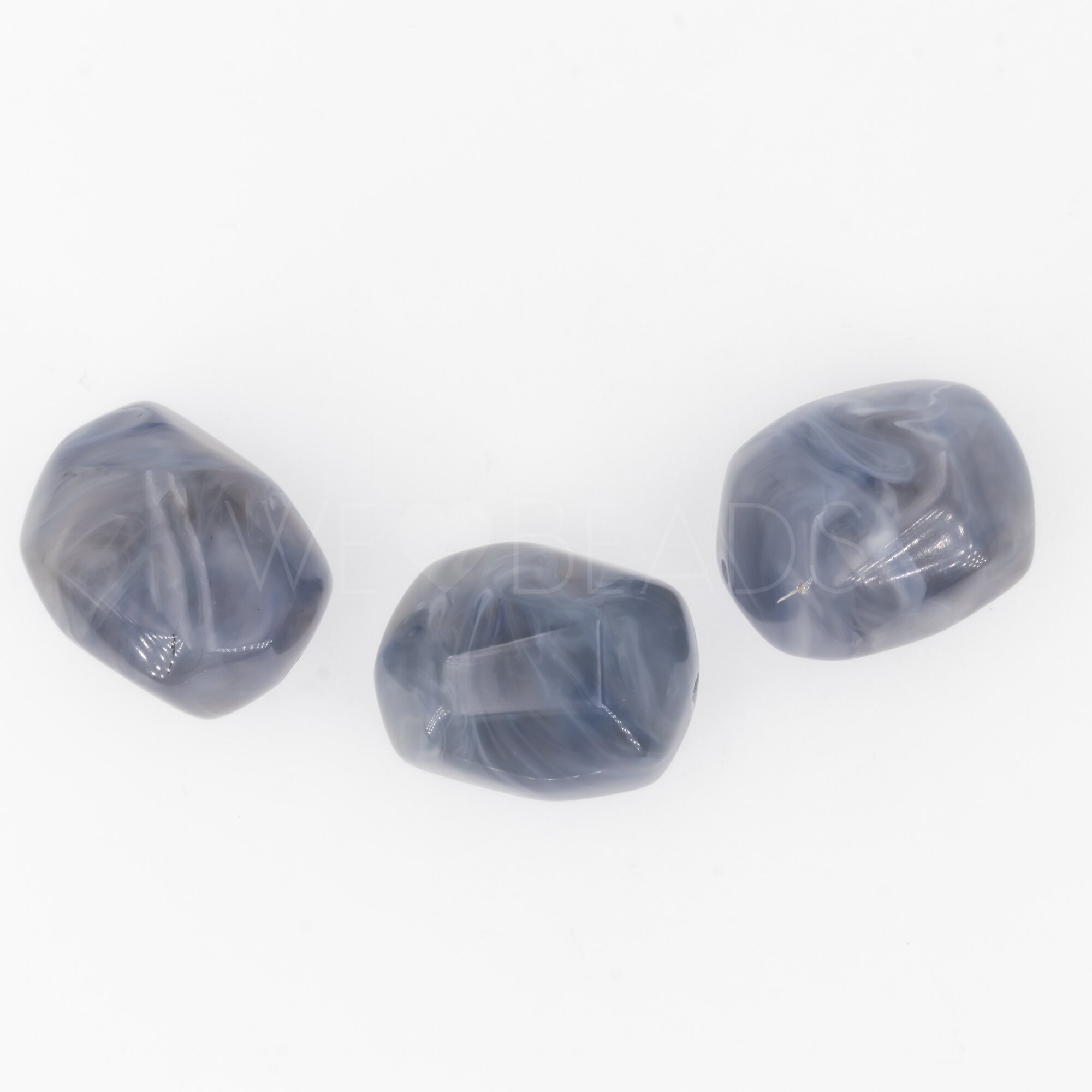 20x16 baroque Beads in copper blue
