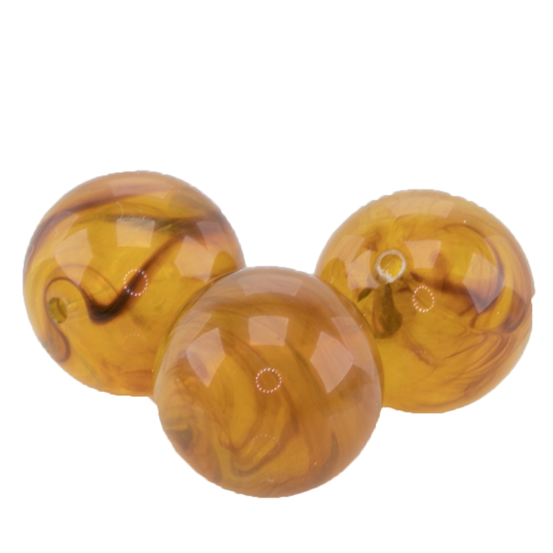 12mm Rundperle in  bernstein Transparent