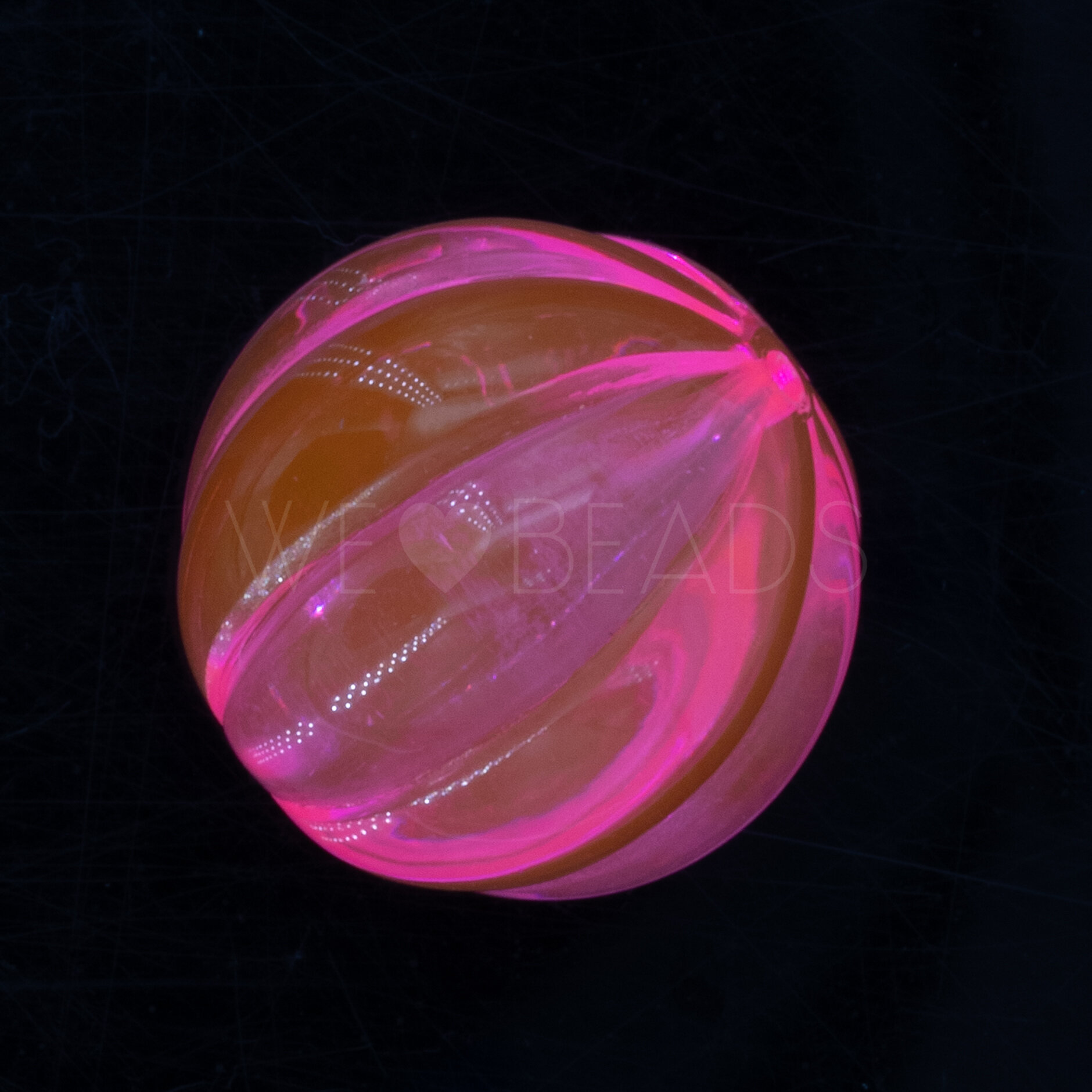 14mm Round Beads in neon pink