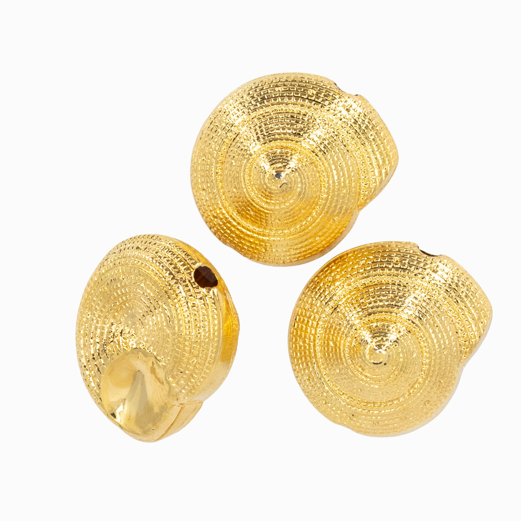 17mm Muschel Perle in gold