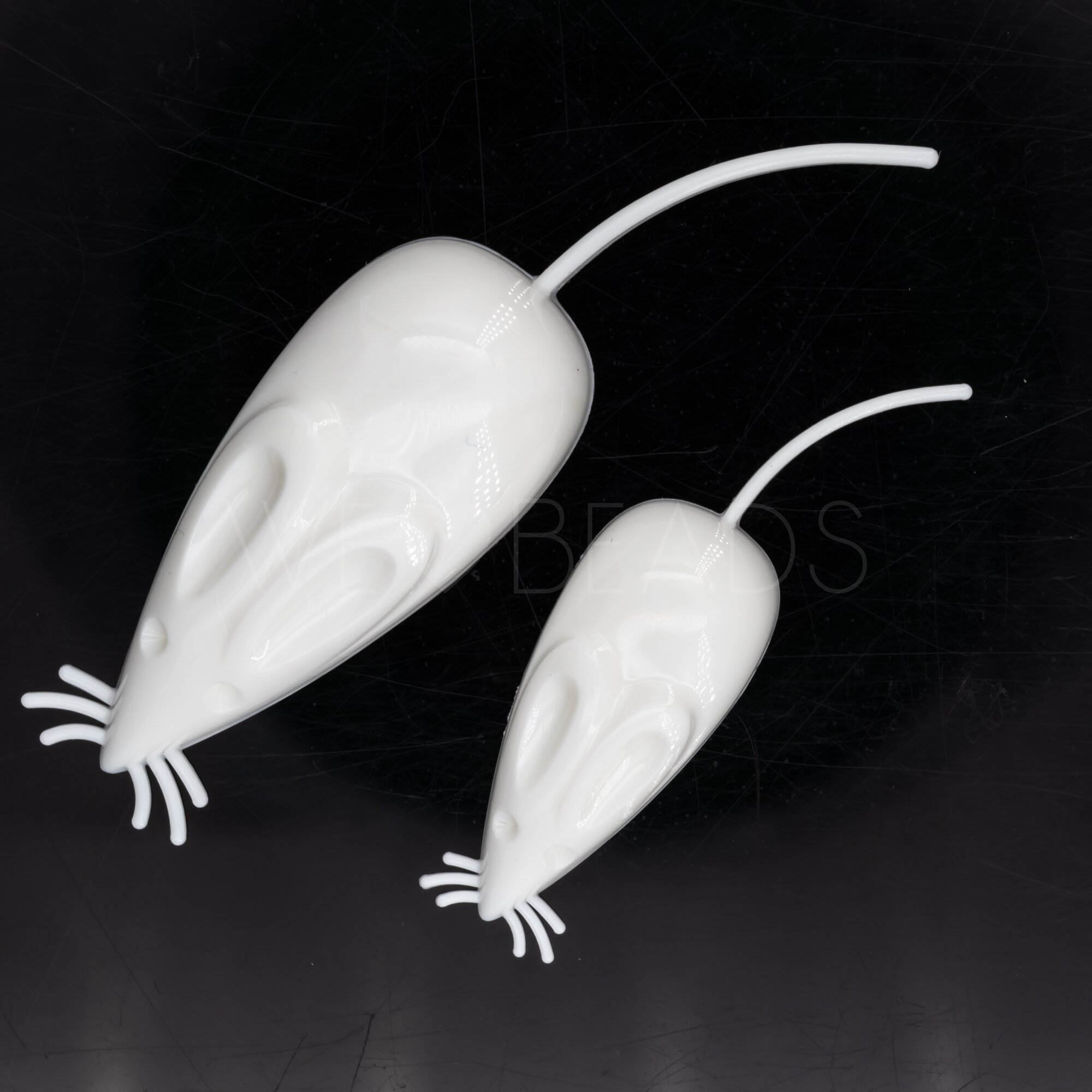 68mm Maus Cabochon in weiß