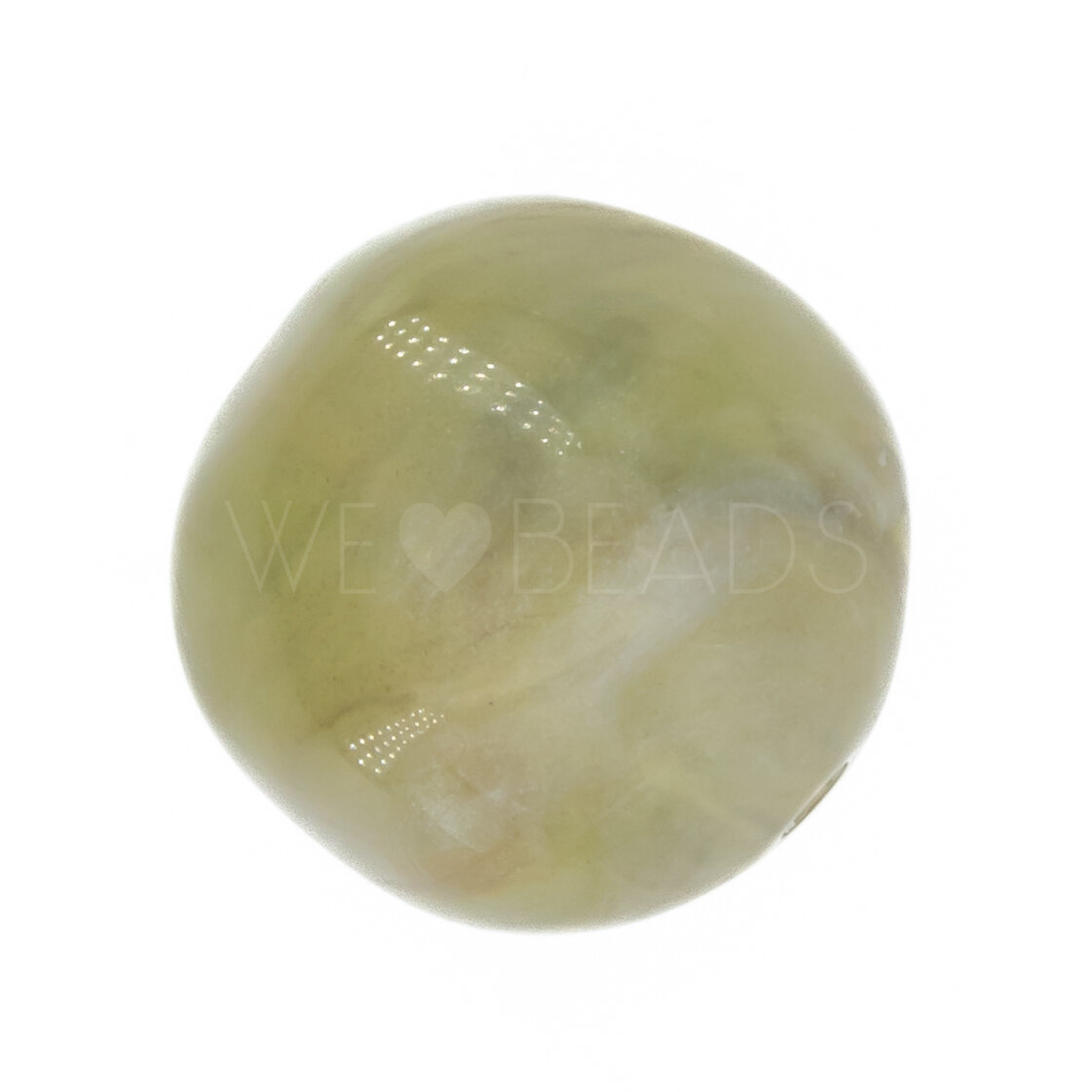 15mm baroque Beads- light jade goldshadow Marbled