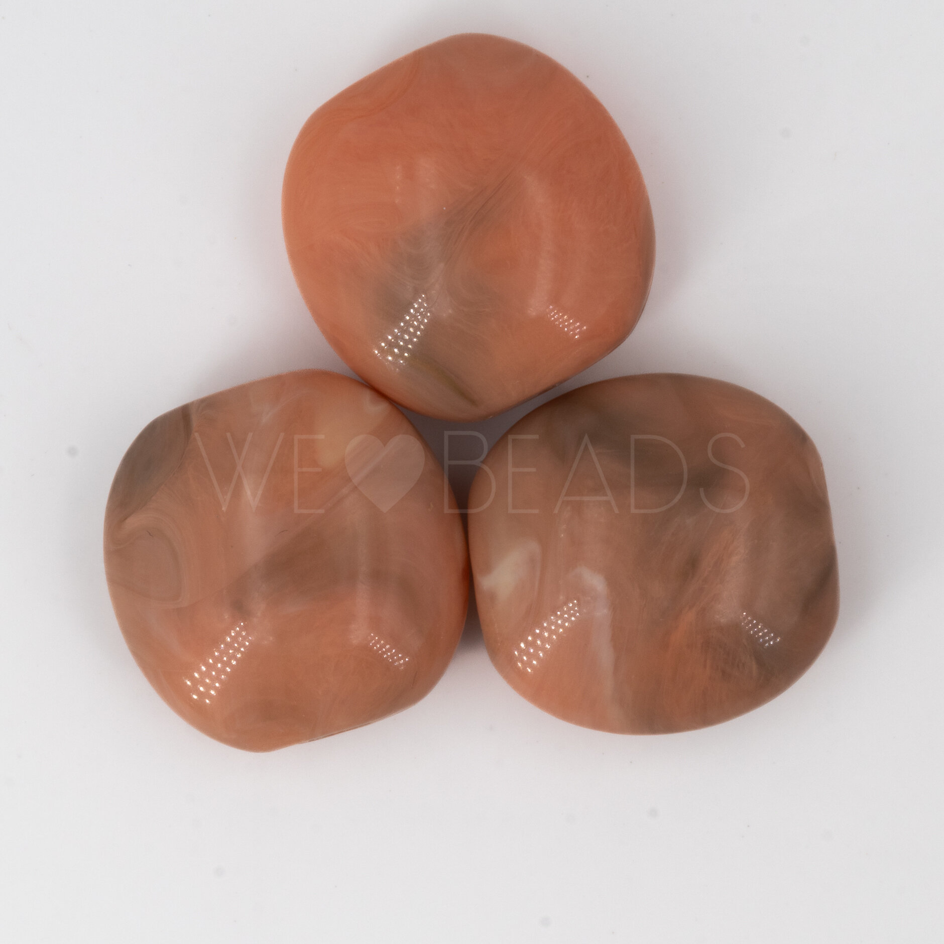 25mm Kissen  Perle in Olivbraun 