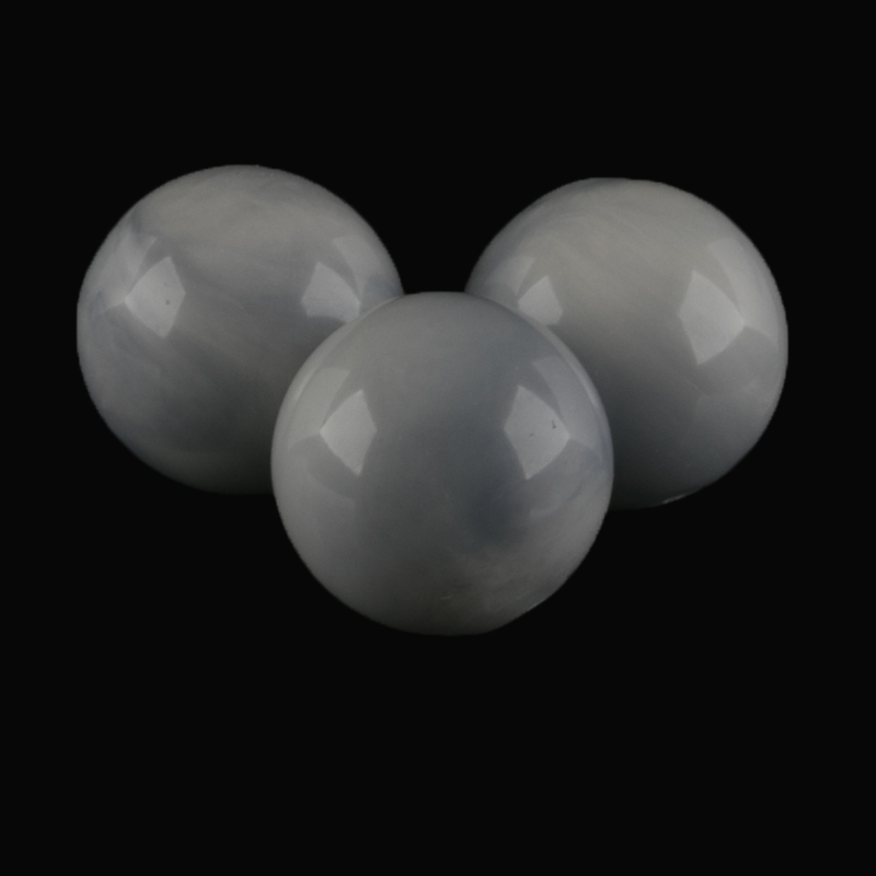 12mm Rundperle in  marmorgrau Marmor