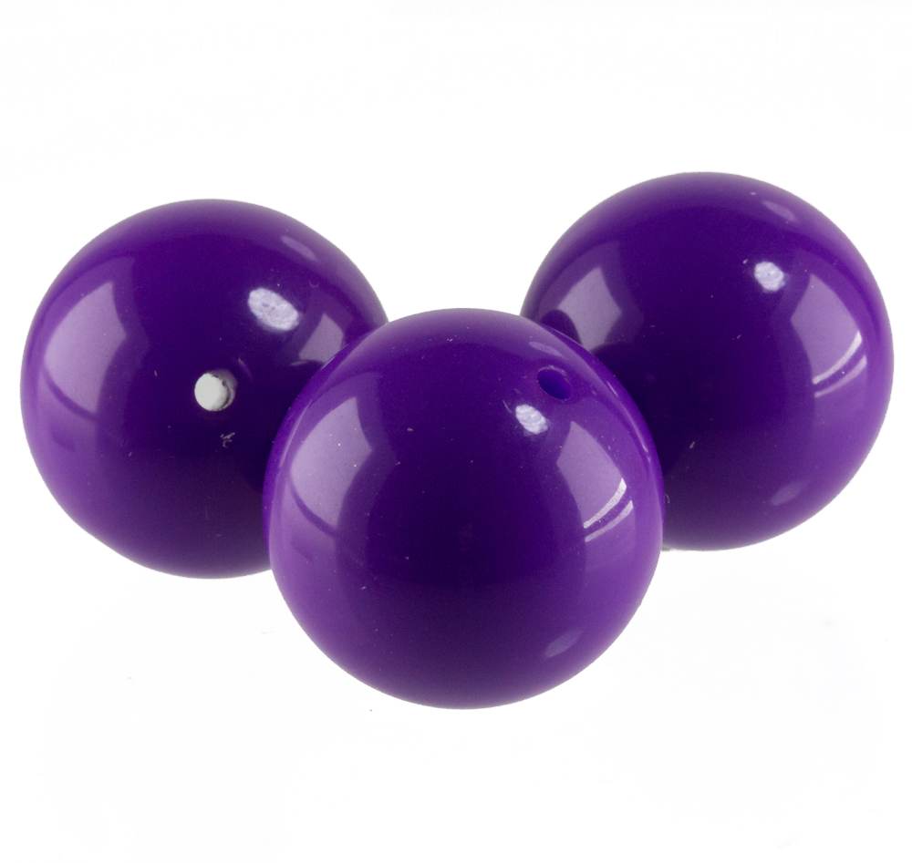 8mm Rundperle in  wildveilchen Seide