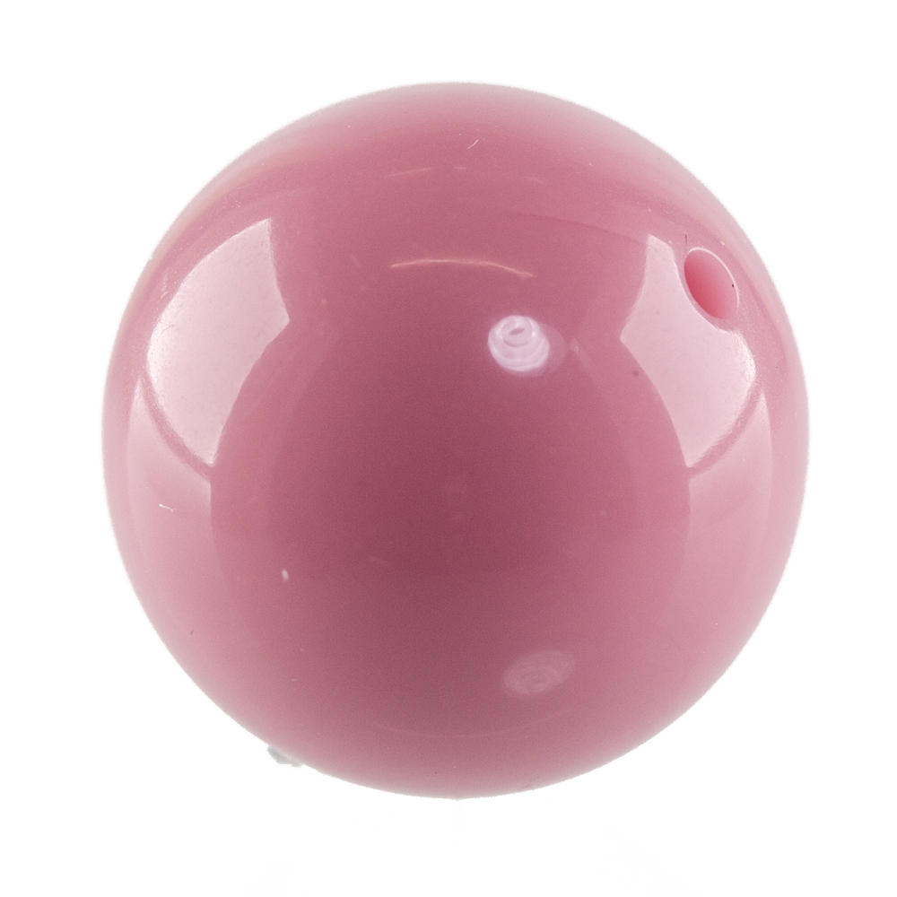 14mm Roundbead in rose Opaque
