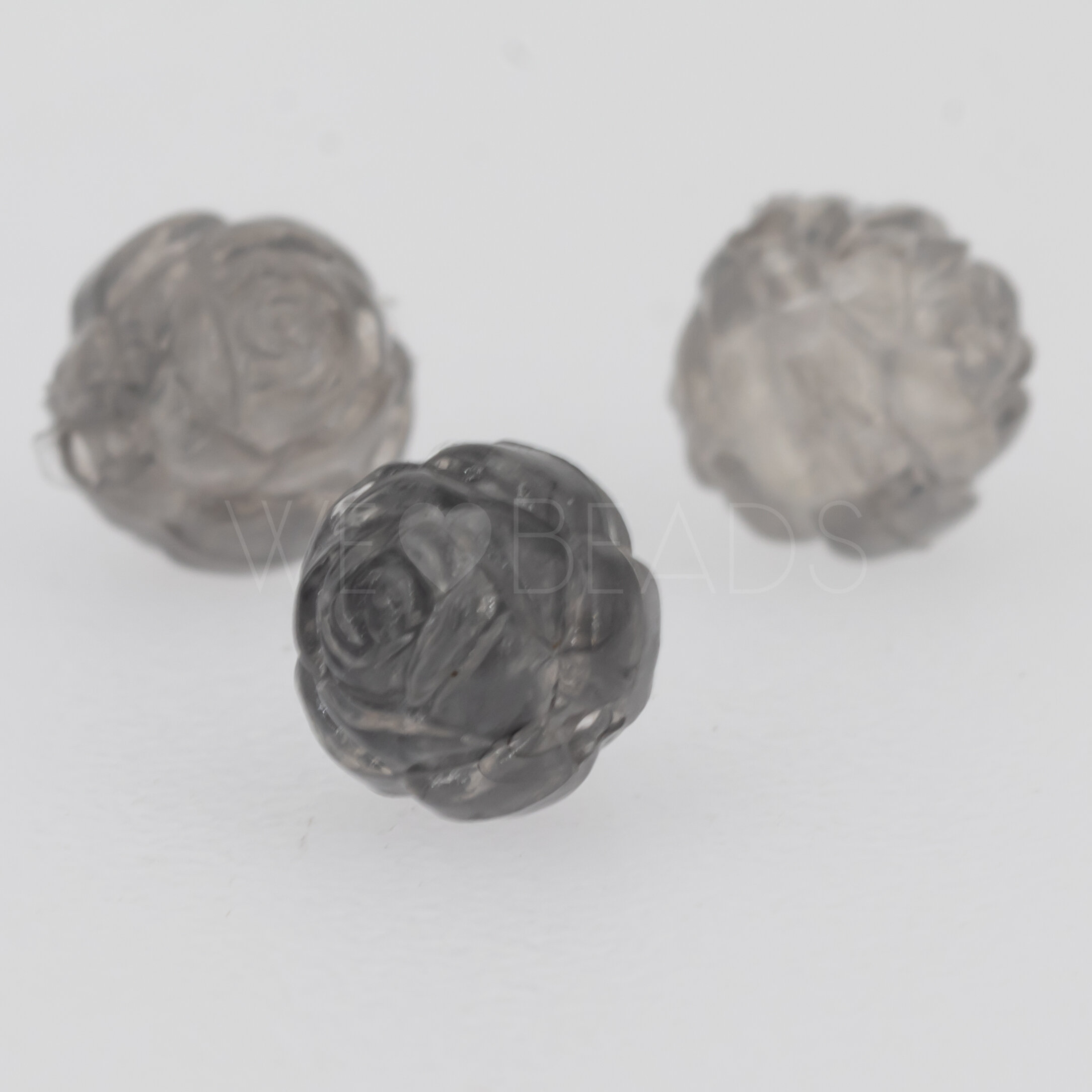 6mm Rose Perle in gelbgrün