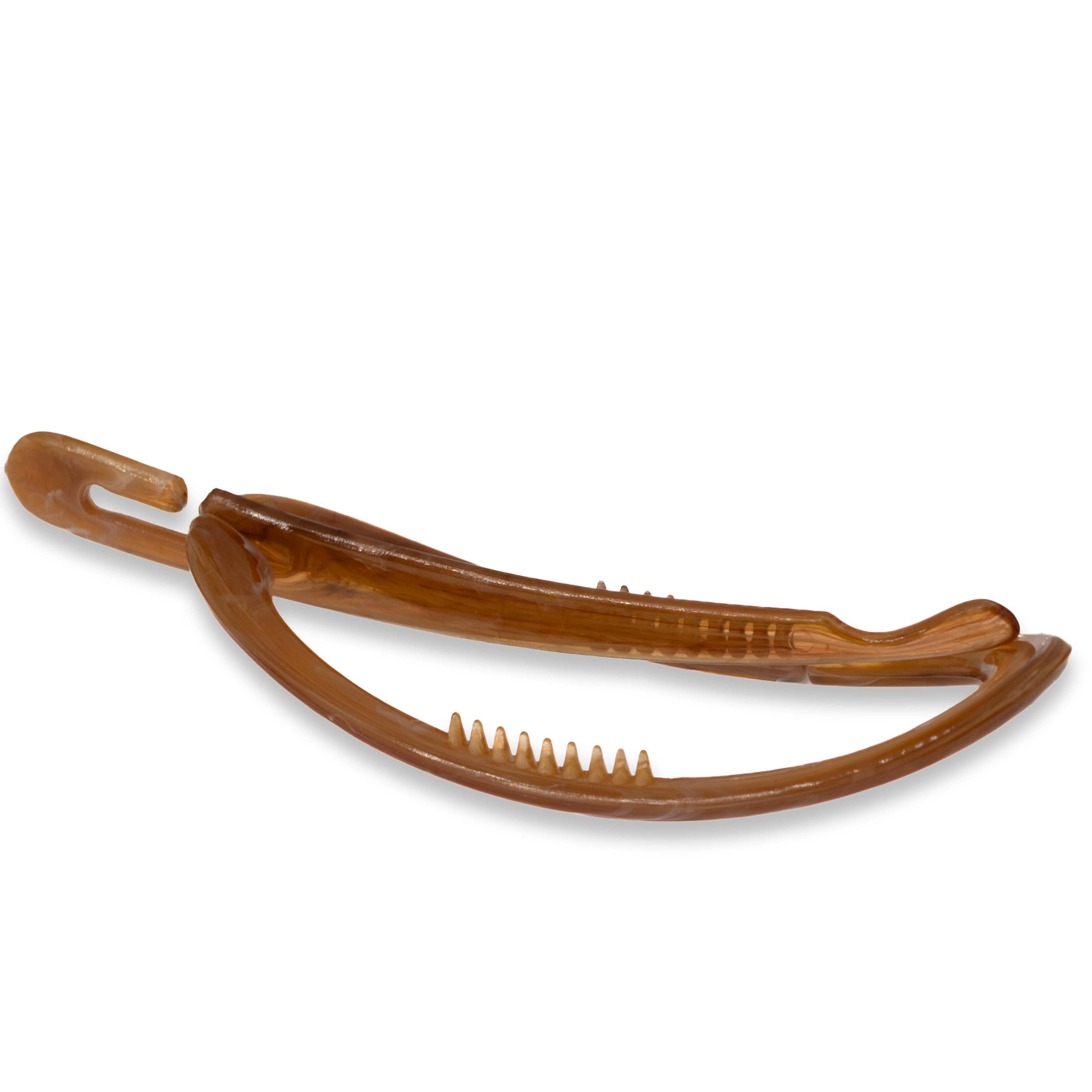 Dragonfly clip in horn Marbled, Large