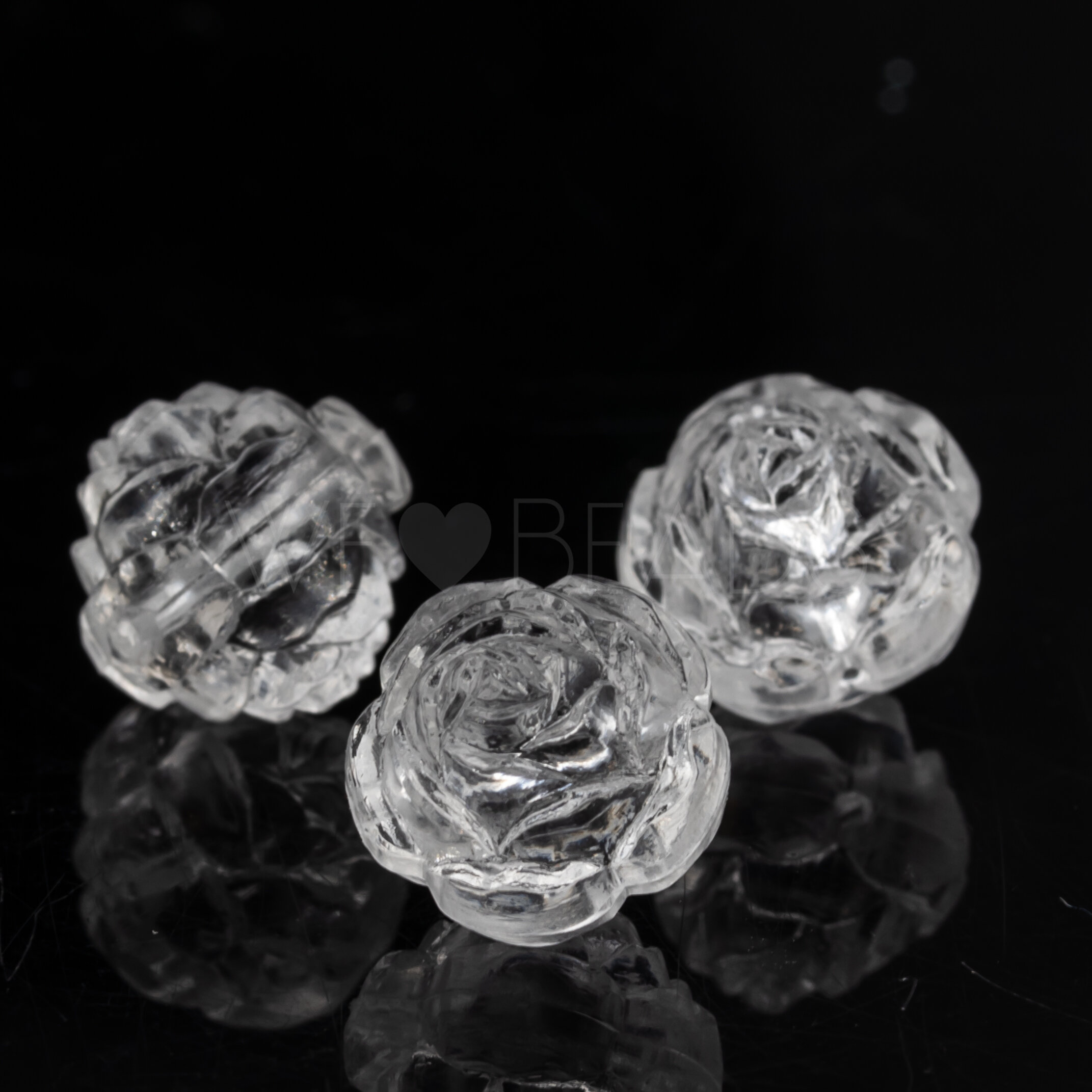 10mm Rose Perle in Kristall