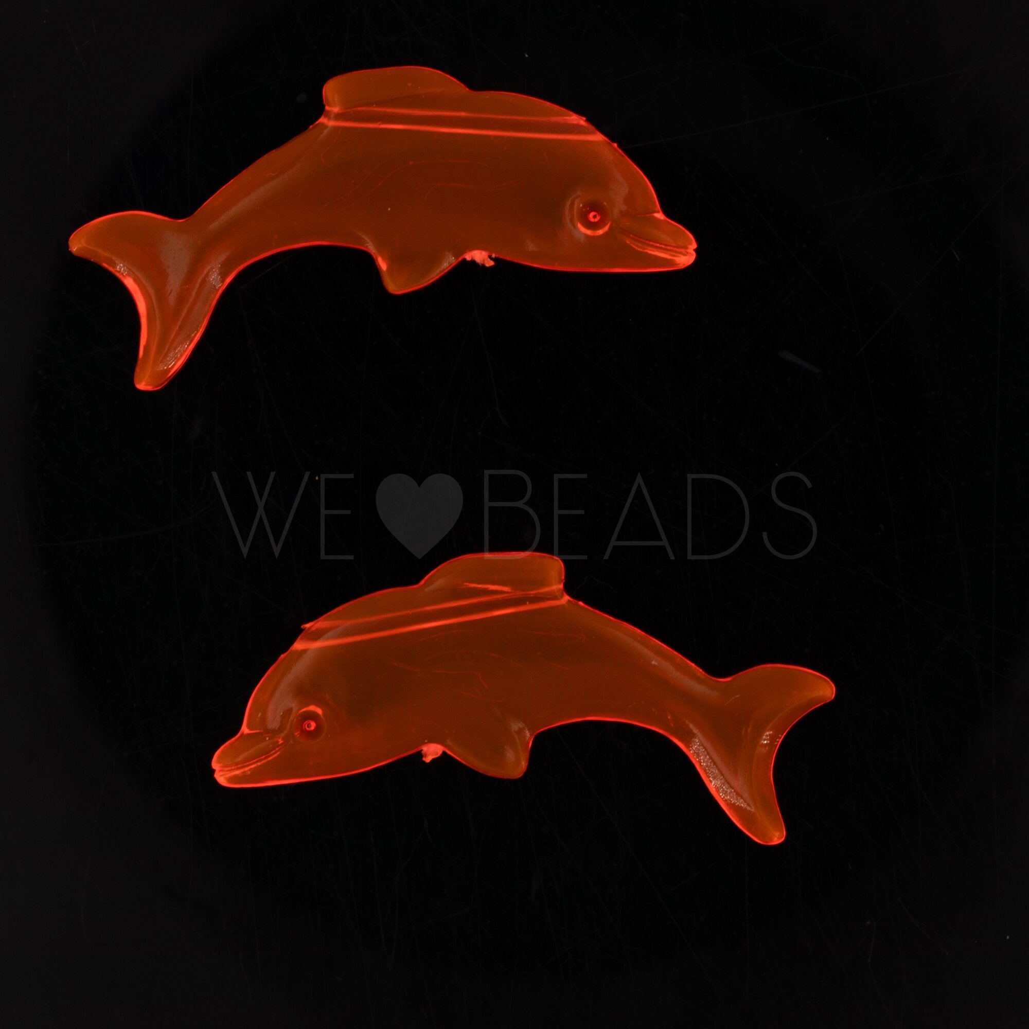 37x15 delfin Perle in neon orange