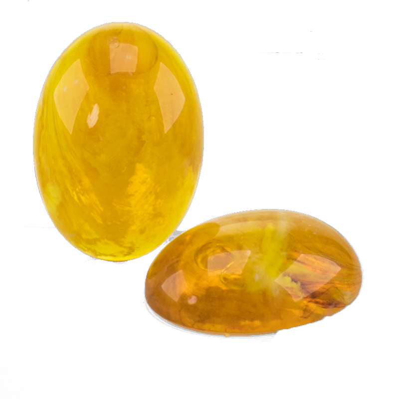 25x18 oval Cabochon in braun  