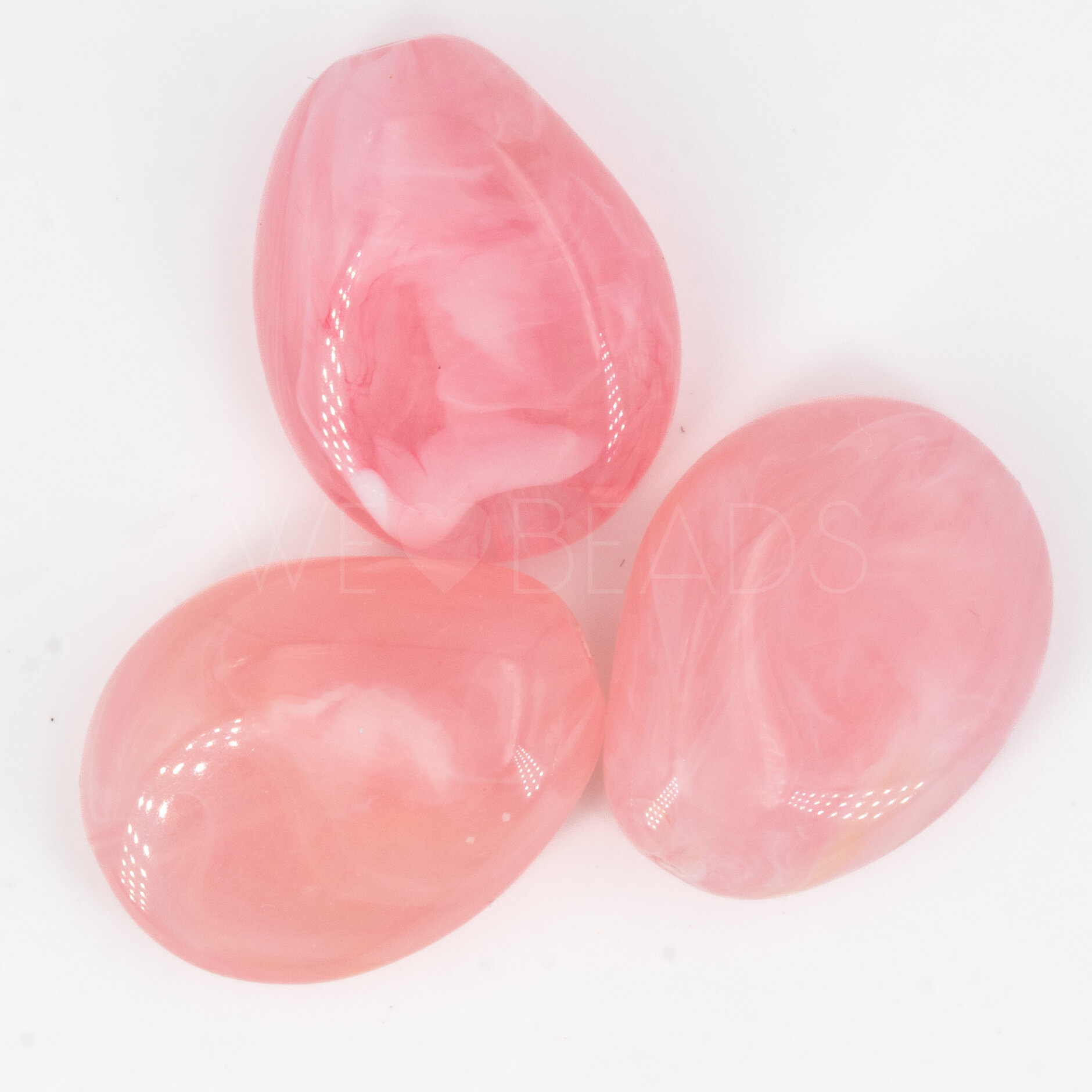 26x20 Perle Barock in Rosenquarz 