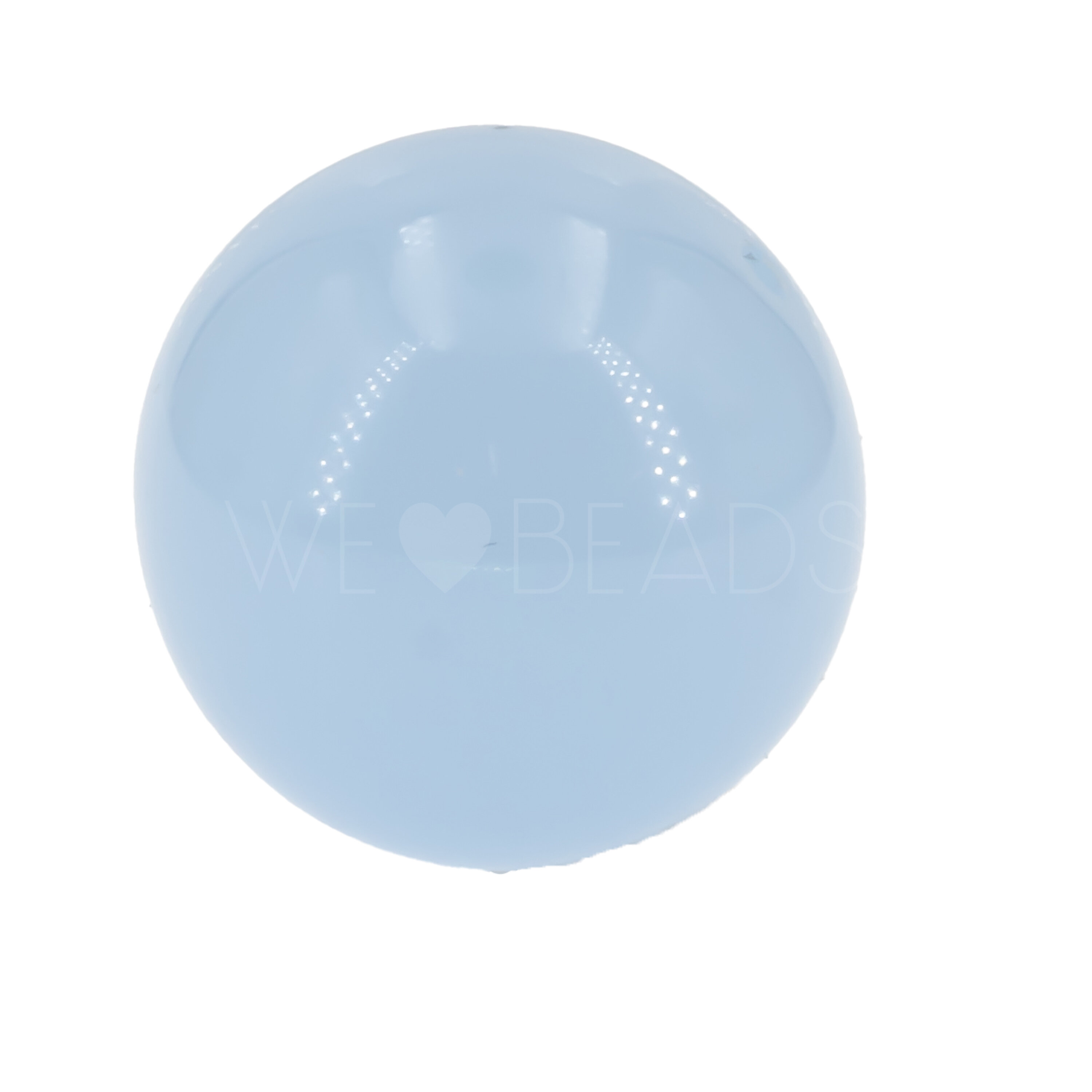 18mm Rundperle in  pastellblau Opal