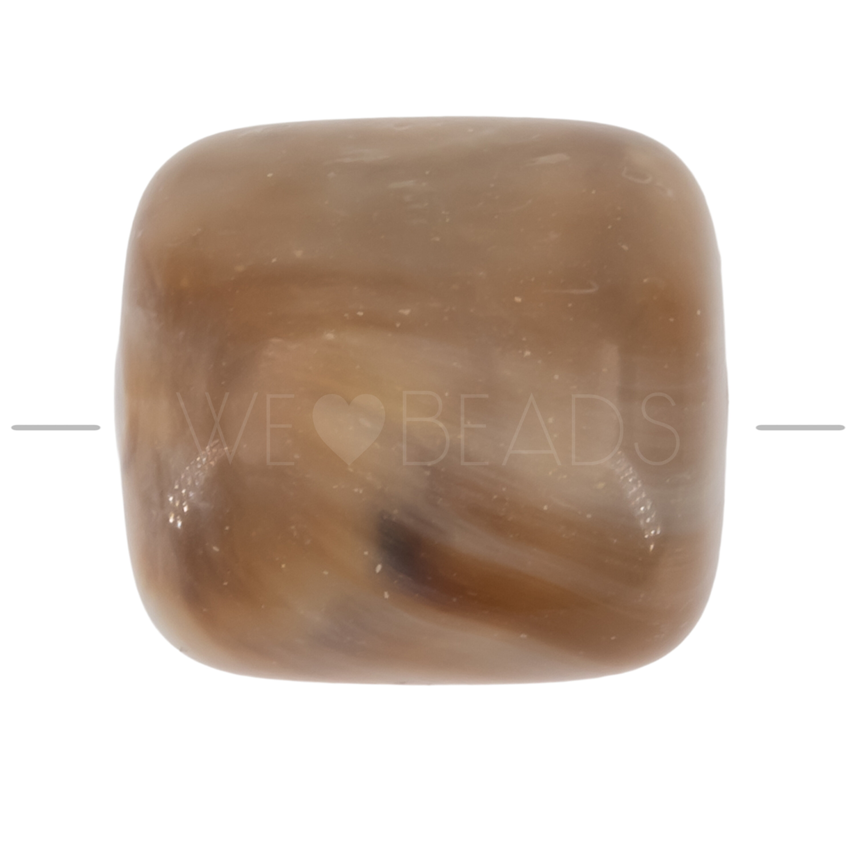 16x15 cylinder Beads in coffee brown