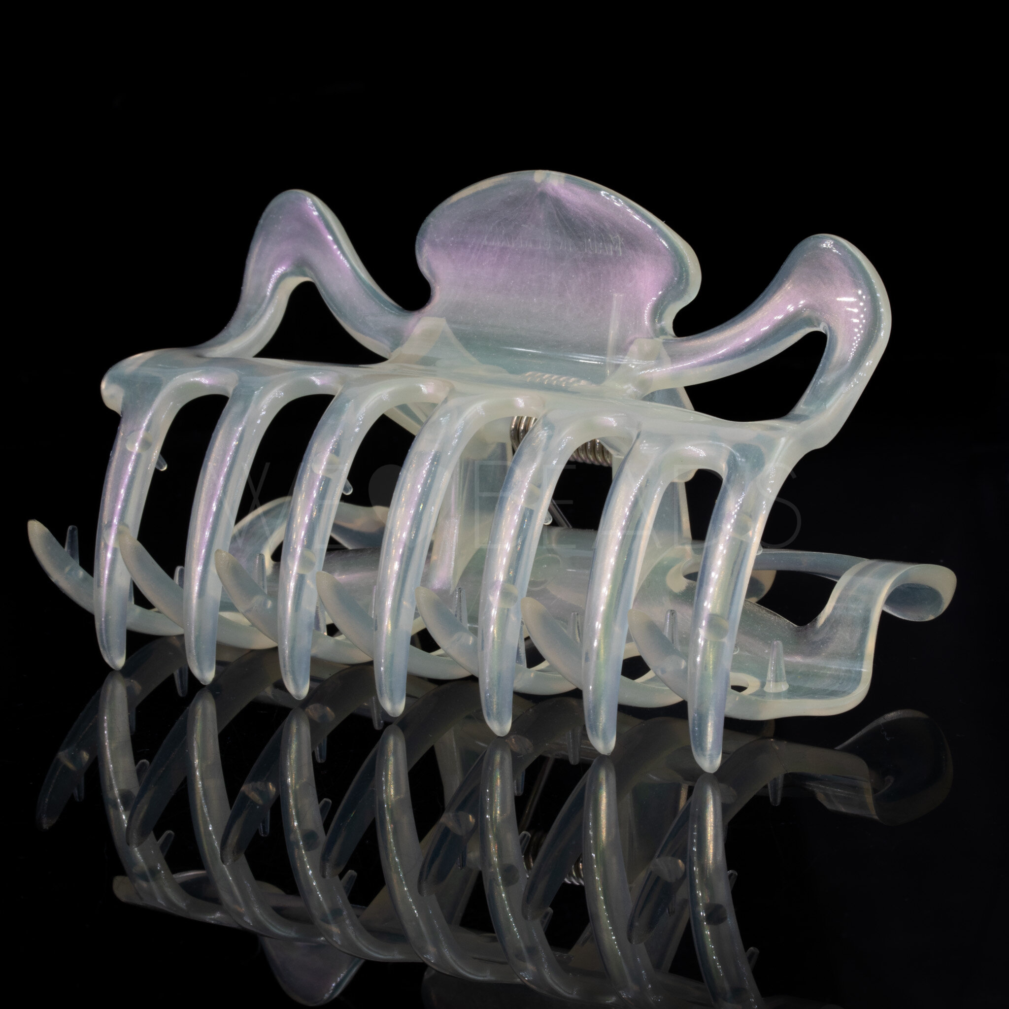 Haarklammer in radiant Weiss (Large)