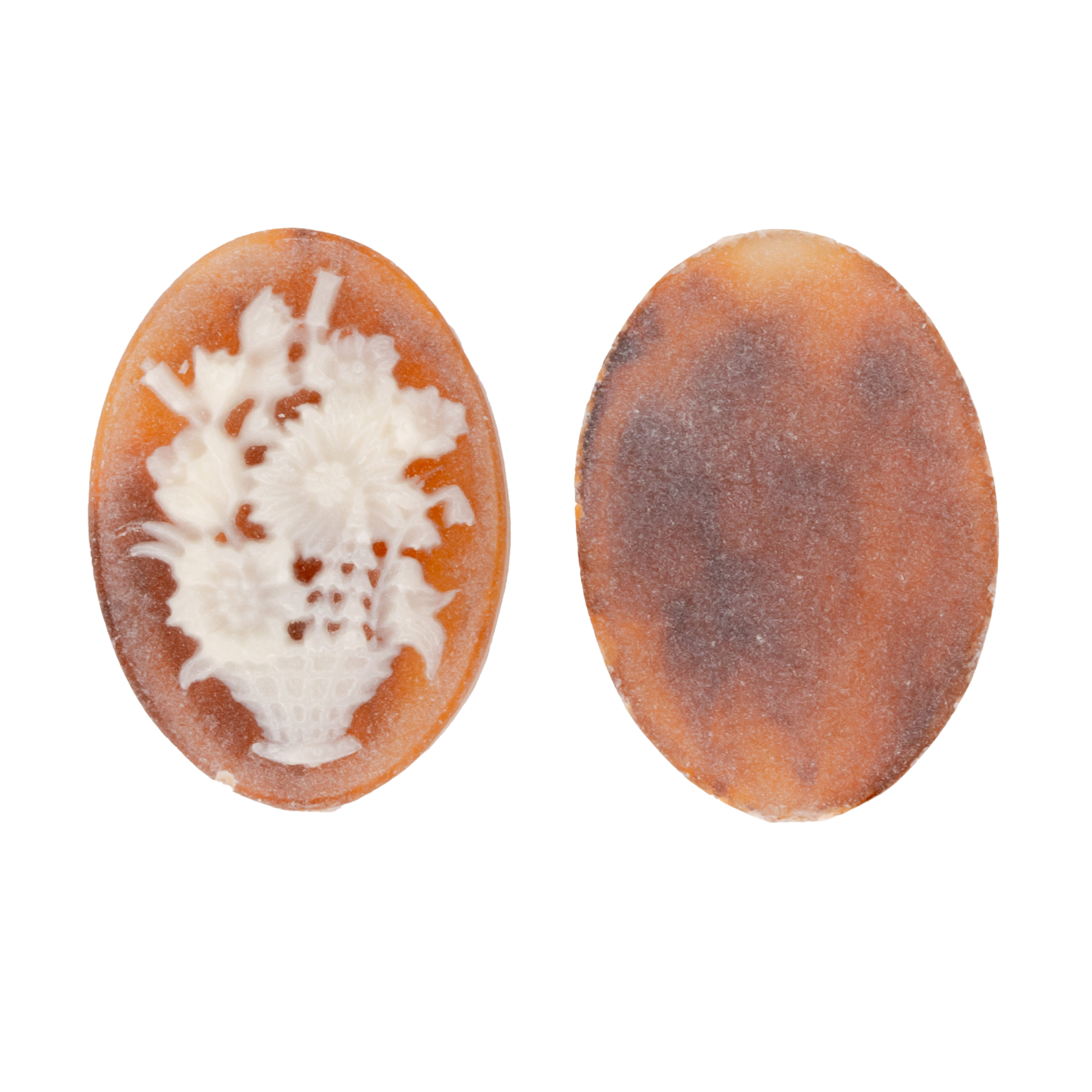 18x13 Kamee oval in Schildpatt / Elfenbein