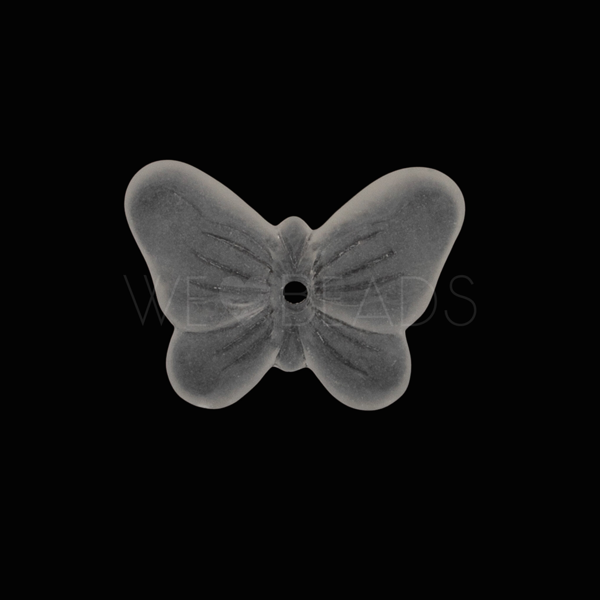 Schmetterling Perle in Kristall matt