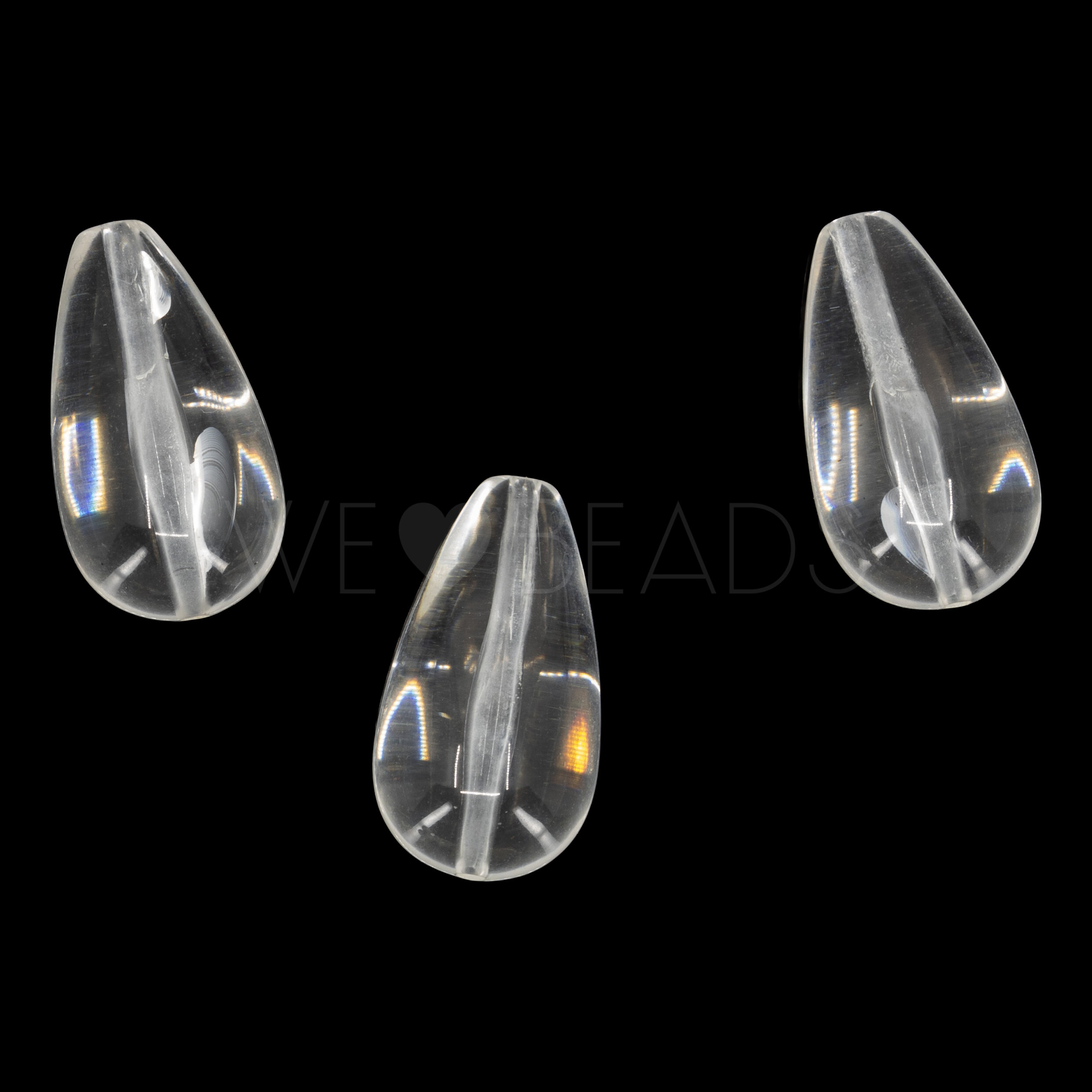 18x10 Tropfen Perle in Kristall