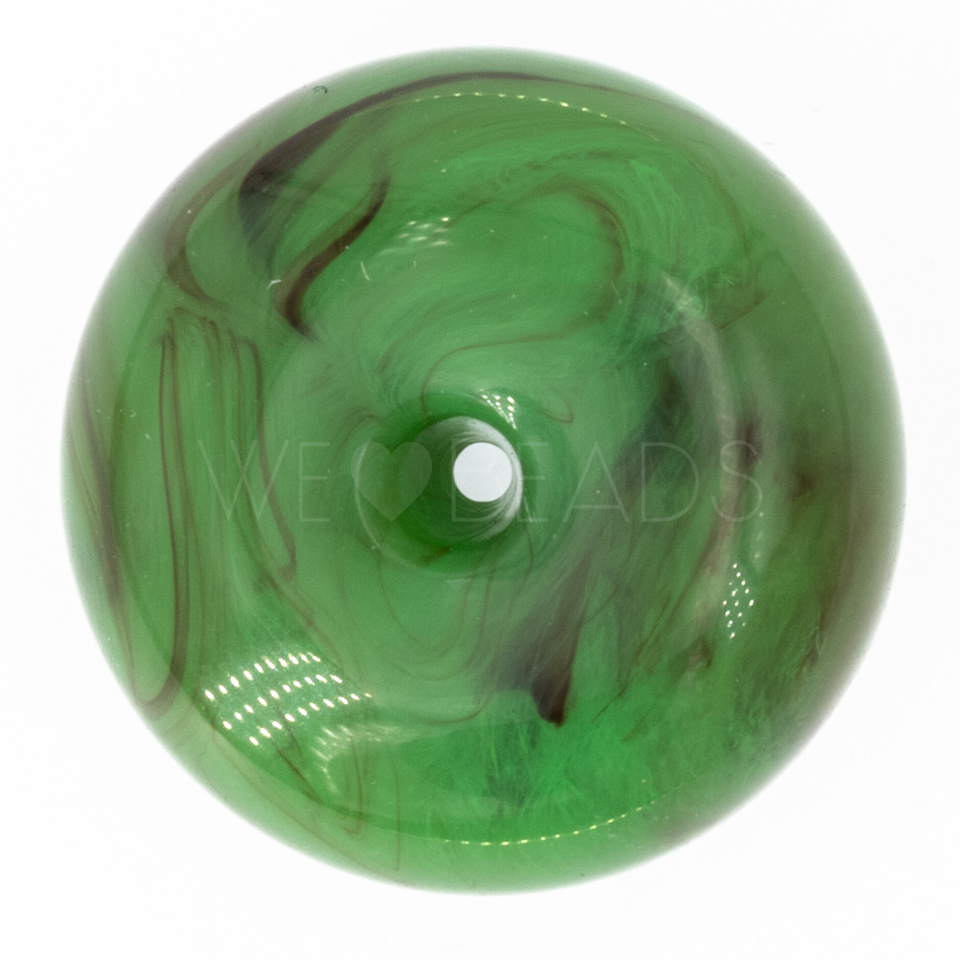 26mm Donut Beads in green