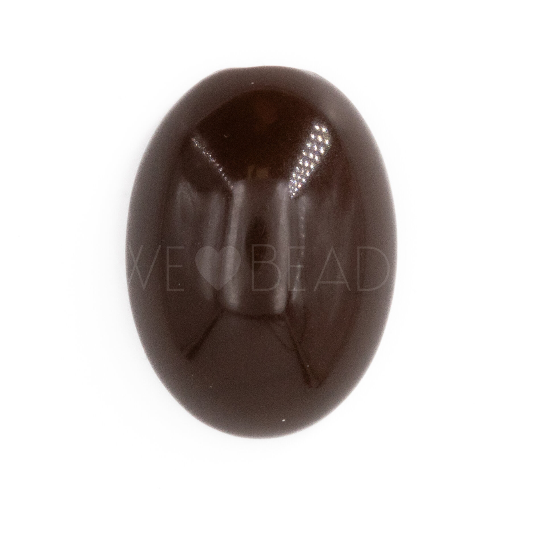 14x10 Cabochon oval in mahagoni brown