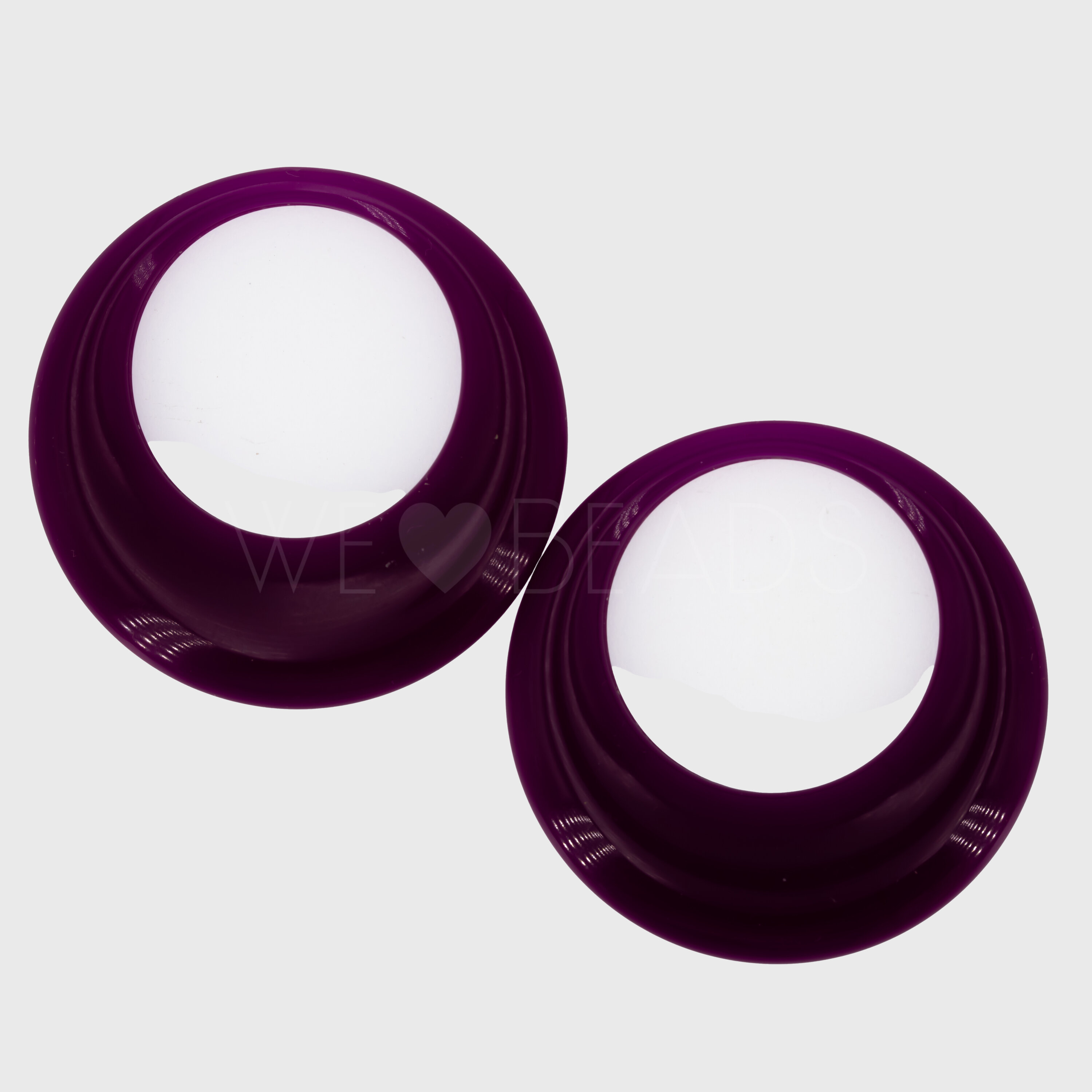 44mm Rund Ring in beerenviolett