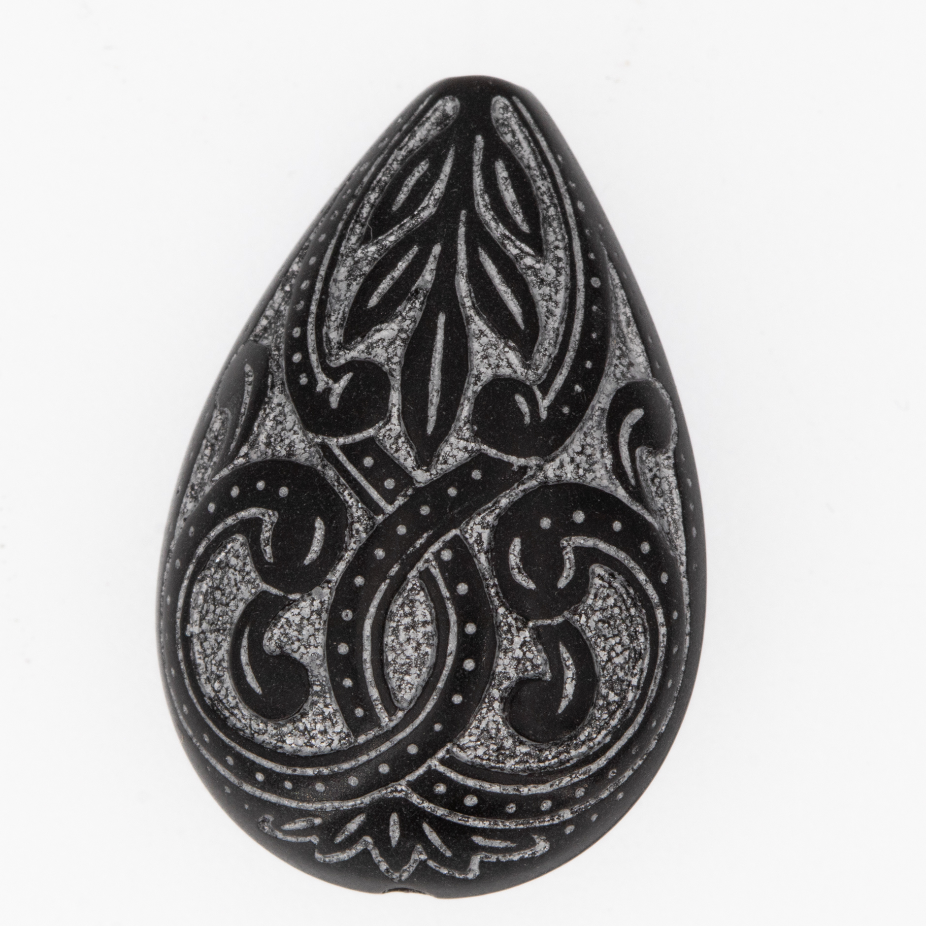27x18 drop - black Opaque, Frosted
