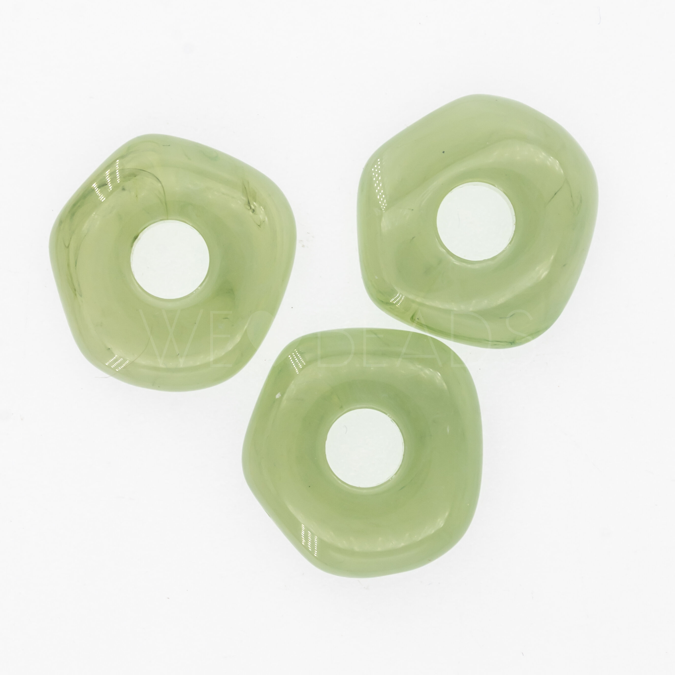 20mm Donut Beads in jade