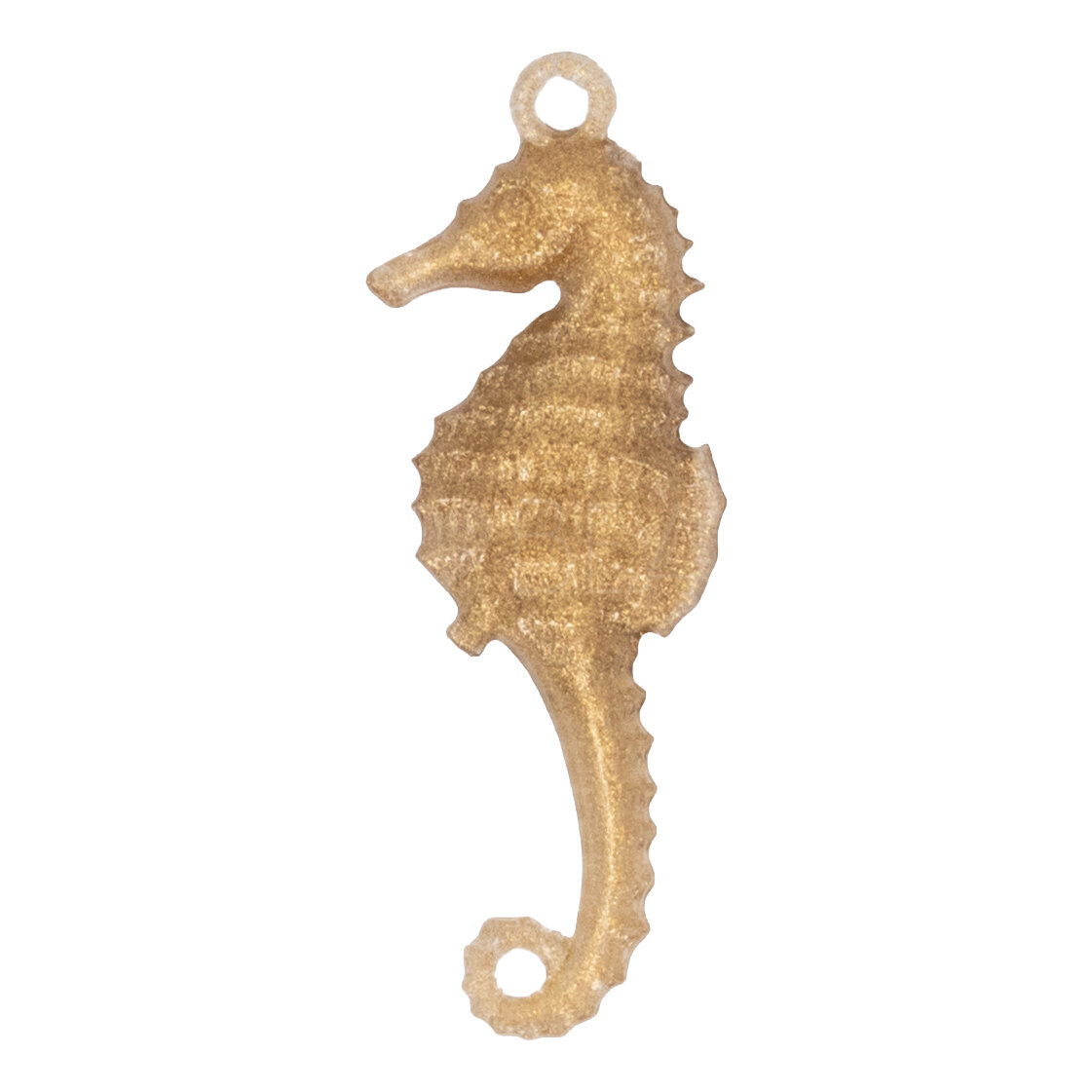 28x10 seahorse Charm in goldbase