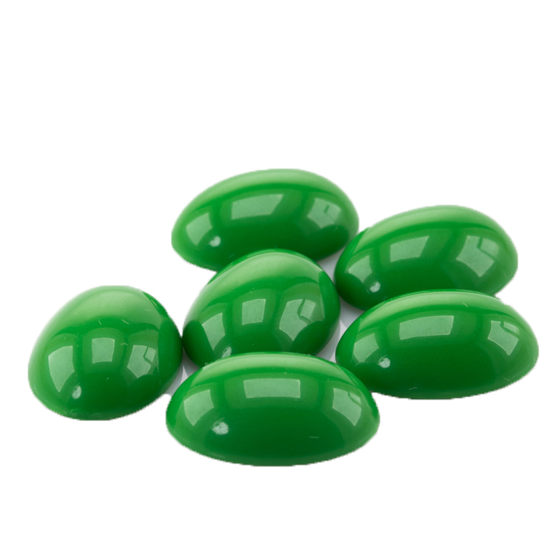 18x13 oval Cabochon in kiefergrün  