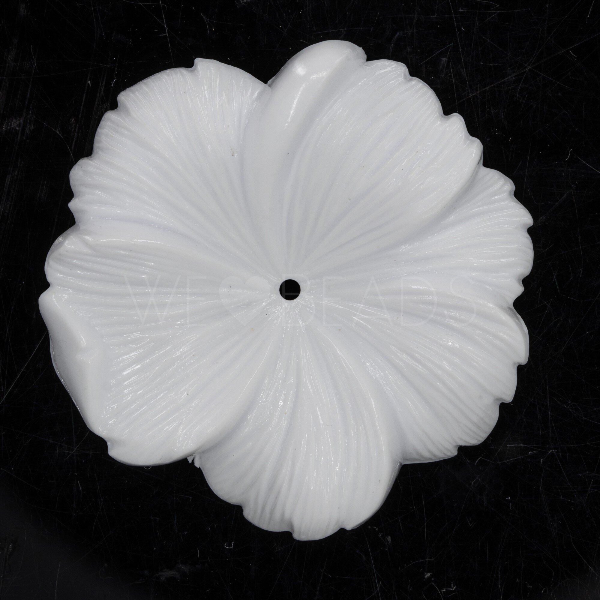 45mm Blume Perle in weiß