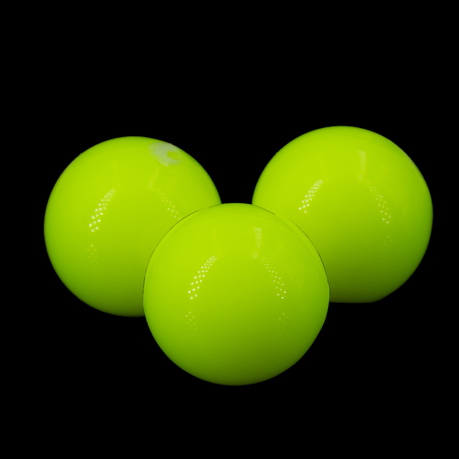 30mm Roundbead in neon yellow Opaque