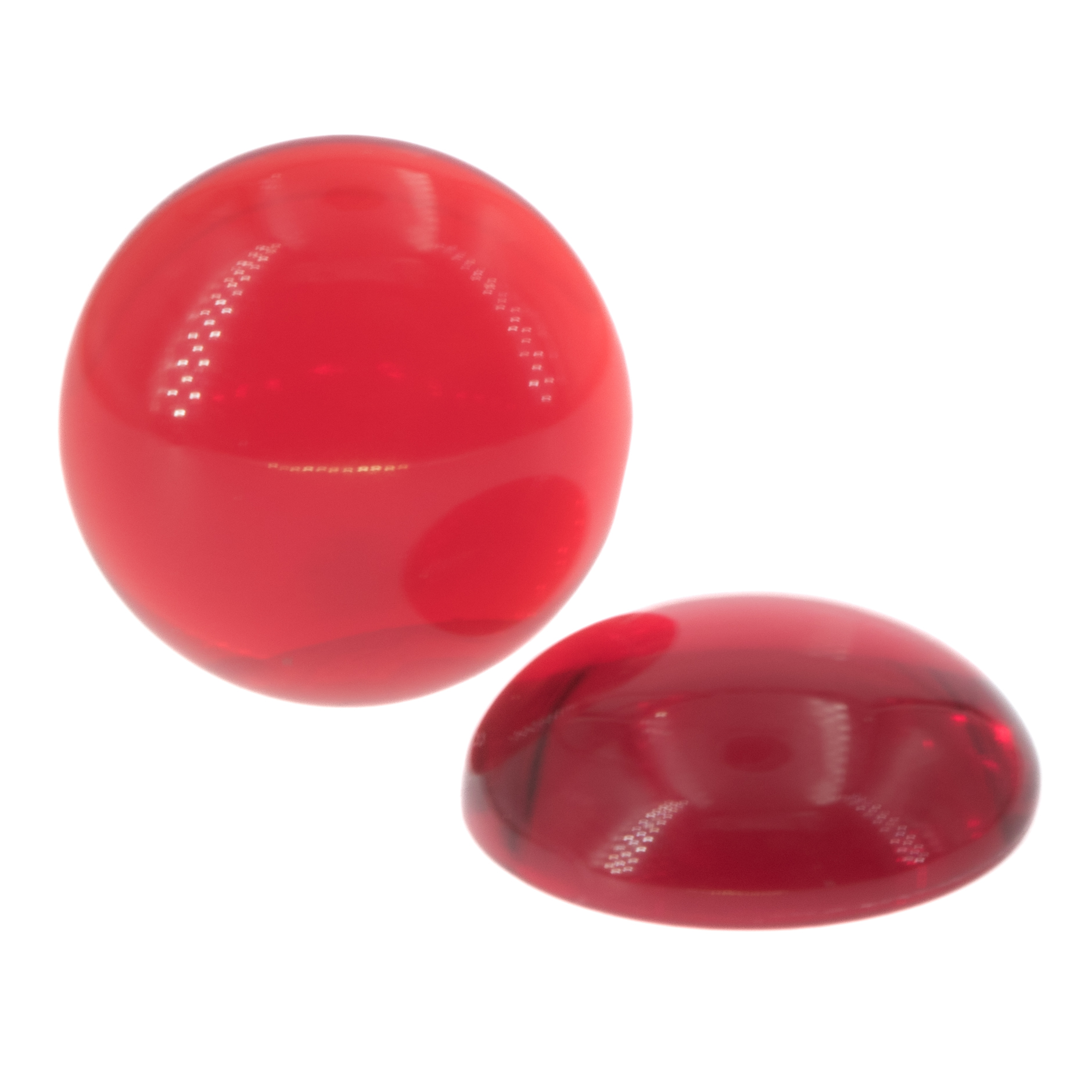 14mm Cabochon Rund in rot