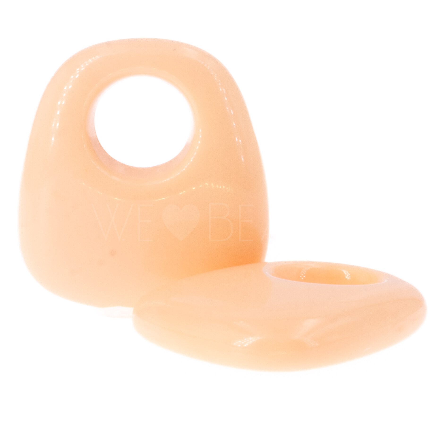 23x21 Anhänger Trapez in muschelrosa