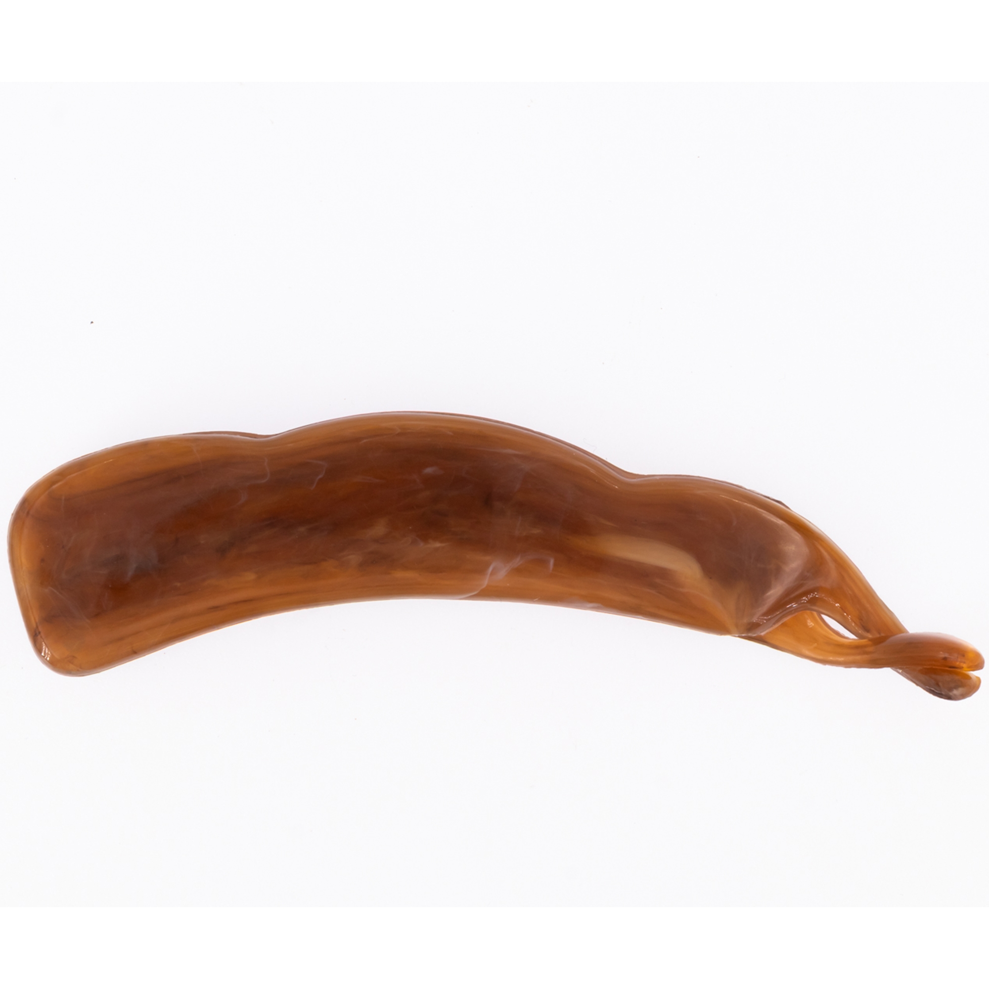 10cm Bananenspange in horn  Marmor, medium