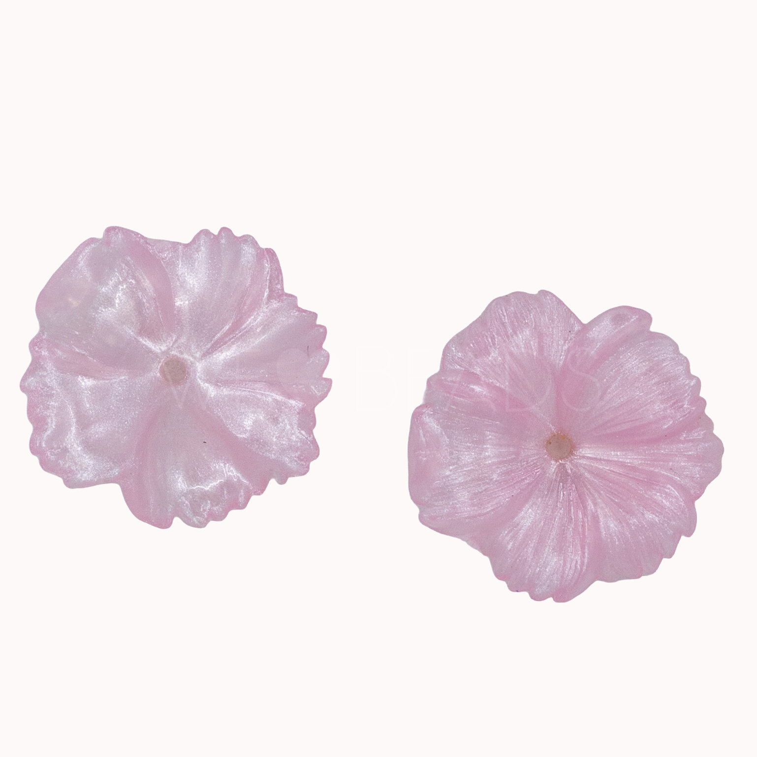 18mm Blume Perle in rosa
