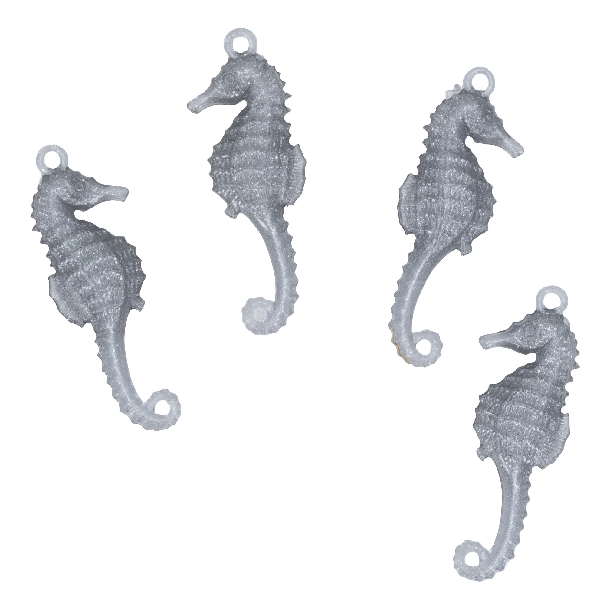 28x10 seepferd Anhänger in silberbasis