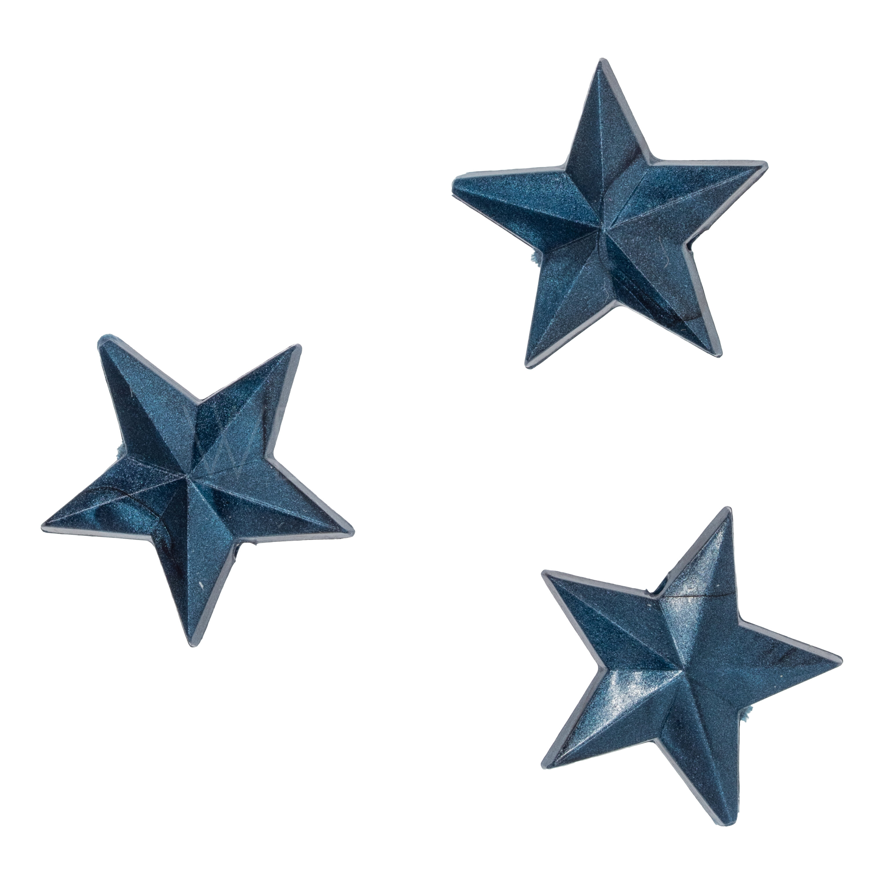 14mm Star Beads in cobalt blue